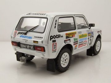 Solido Modellauto Lada Niva #157 Rallye Paris Dakar 1983 weiß Modellauto 1:18 Solido, Maßstab 1:18