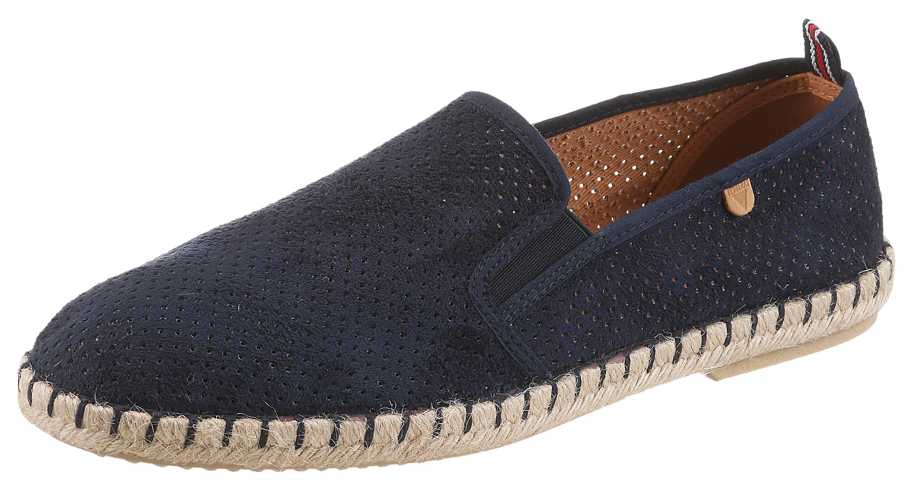 VERBENAS Tom Pacific Espadrille Loafer, Slipper, Sommerschuh, Strandschuh mit Stretcheinsätze