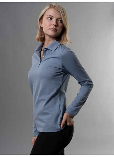 Trigema Poloshirt TRIGEMA Langarm Poloshirt (1-tlg)