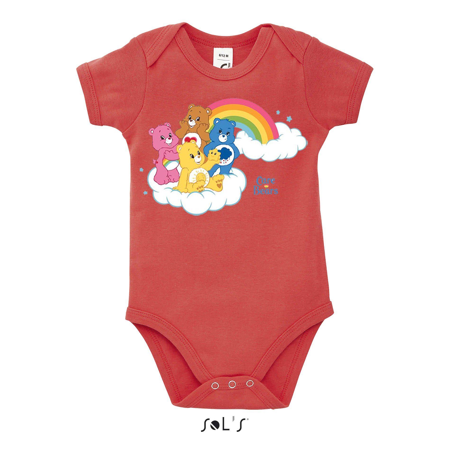 Strampler Kinder Baby Glücksbärchis Care Bears Hab-Dich-lieb Bärchis Wolkenland