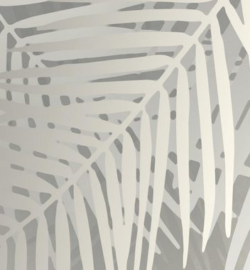 MyMaxxi Dekorationsfolie Türtapete hängende Palmenblätter silber Türbild Türaufkleber Folie