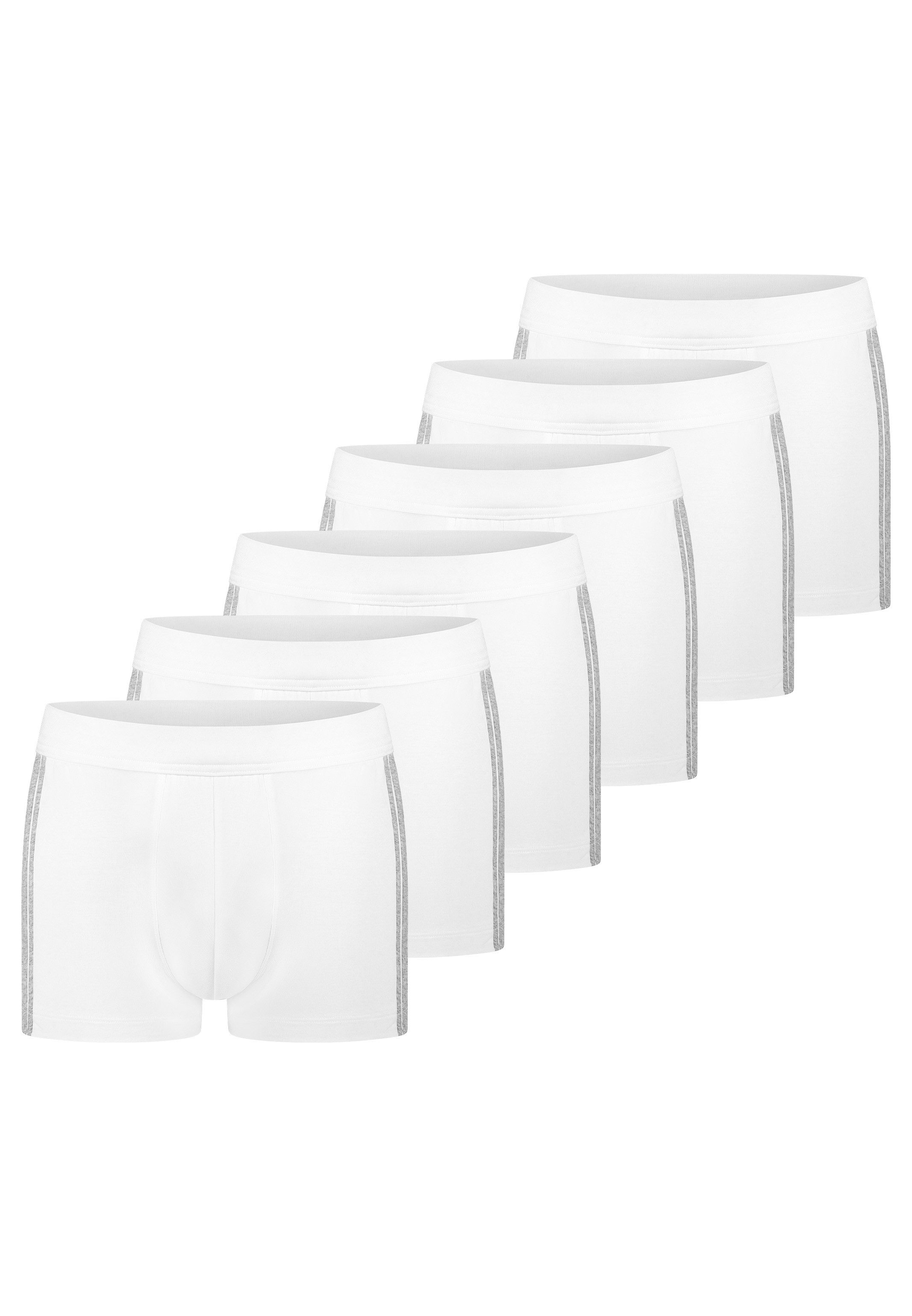 Schiesser Retro Boxer 6er Pack - 95/5 Stretch - Organic Cotton (Spar-Set, 6-St) Retro Short / Pant - Baumwolle - ohne Eingriff