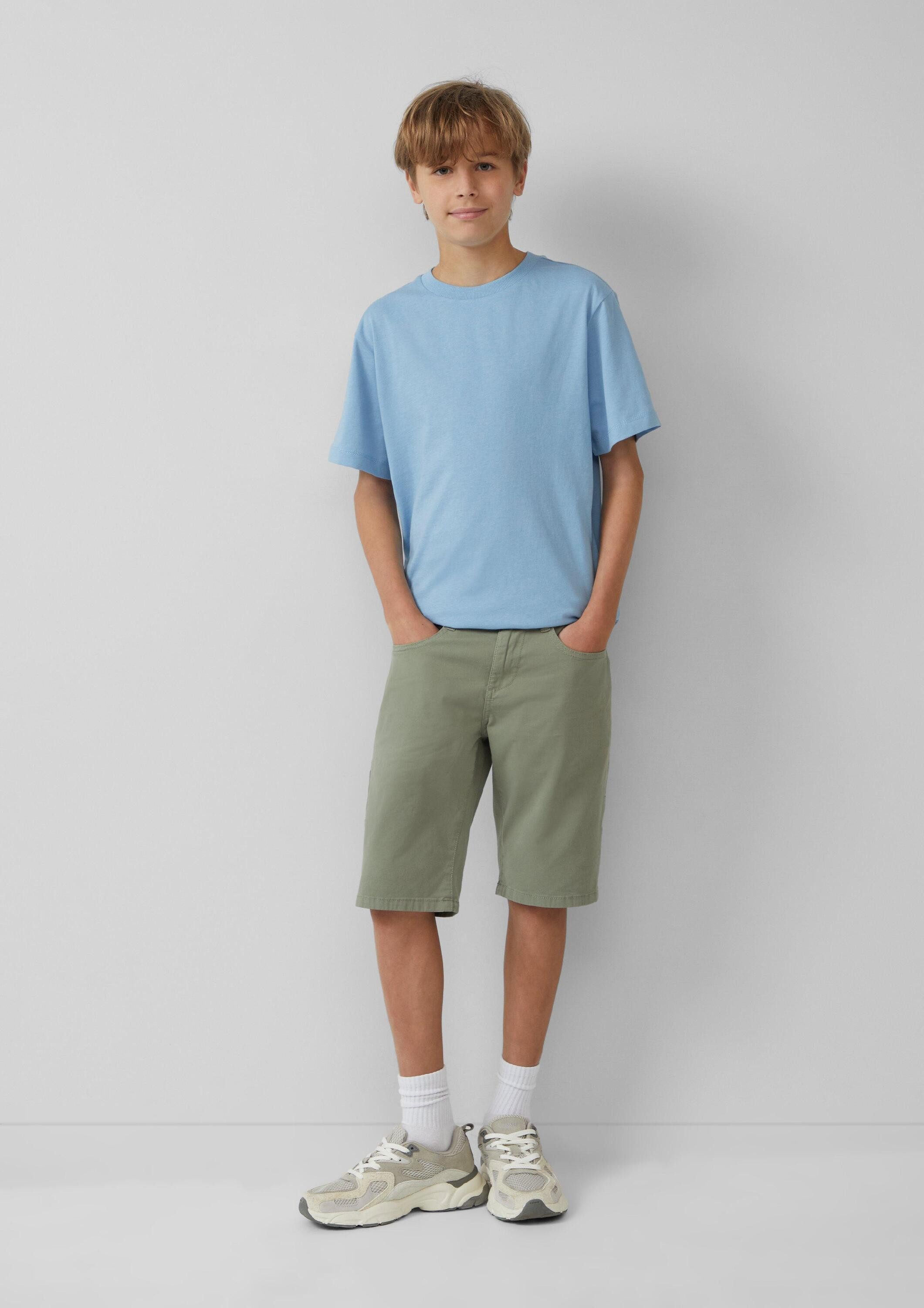 s.Oliver Kurzarmshirt T-Shirt T-Shirt mit Rückenprint und überschnittenen Schultern