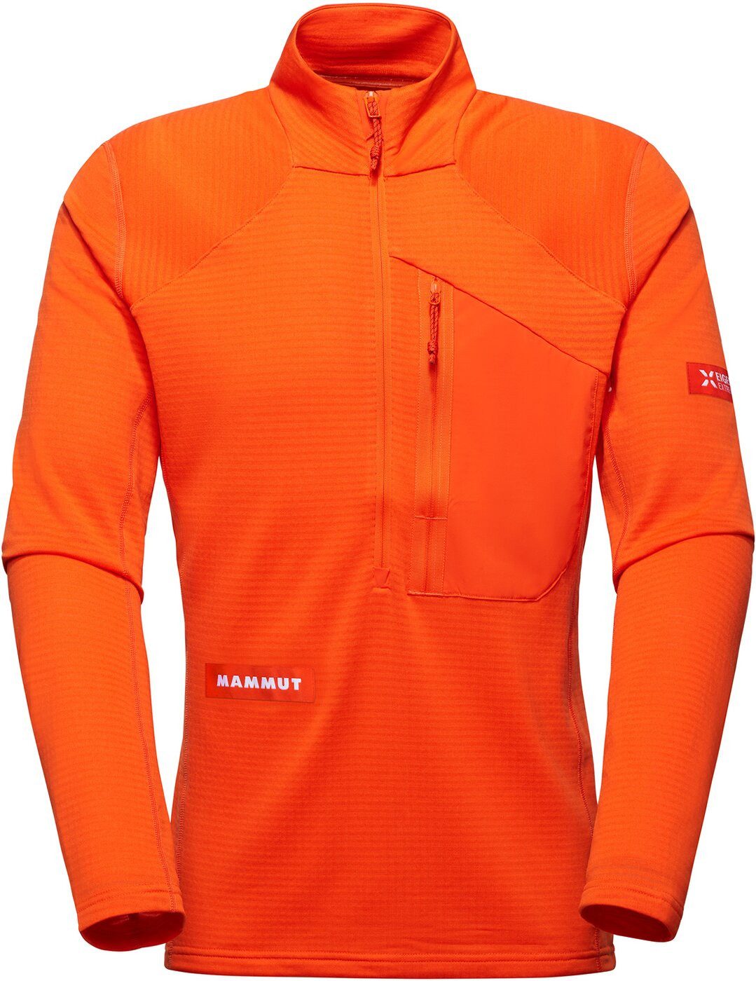 T-Shirt Eiger Nordwand Advanced FL Half Zip Pull Men EIGER ORANGE