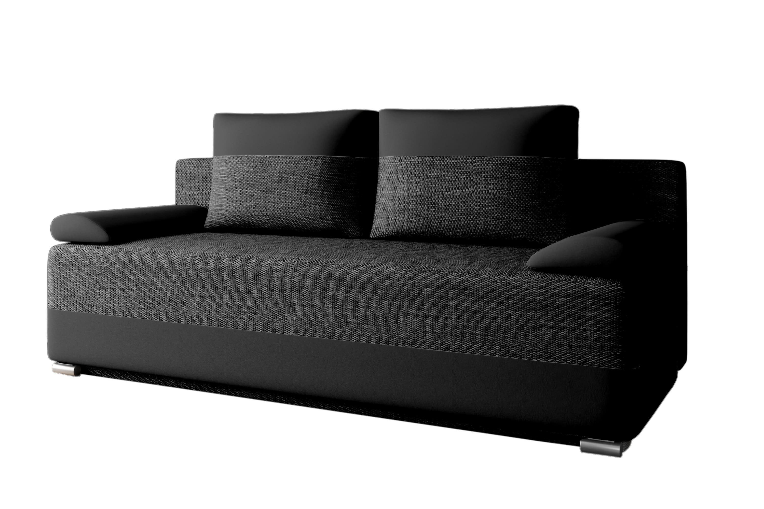 MOEBLO Schlafsofa ATLANTA, Schlafcouch Sofa Couch für Wohnzimmer Schlafsofa Federkern Sofagarnitur Polstersofa mit Bettfunktion, mit Schlaffunktion und Bettkasten