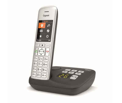 Gigaset CE 575A Festnetztelefon (Mobilteile: 2, Freisprechfunktion, Anruferliste, Hörgeräte kompatibel)