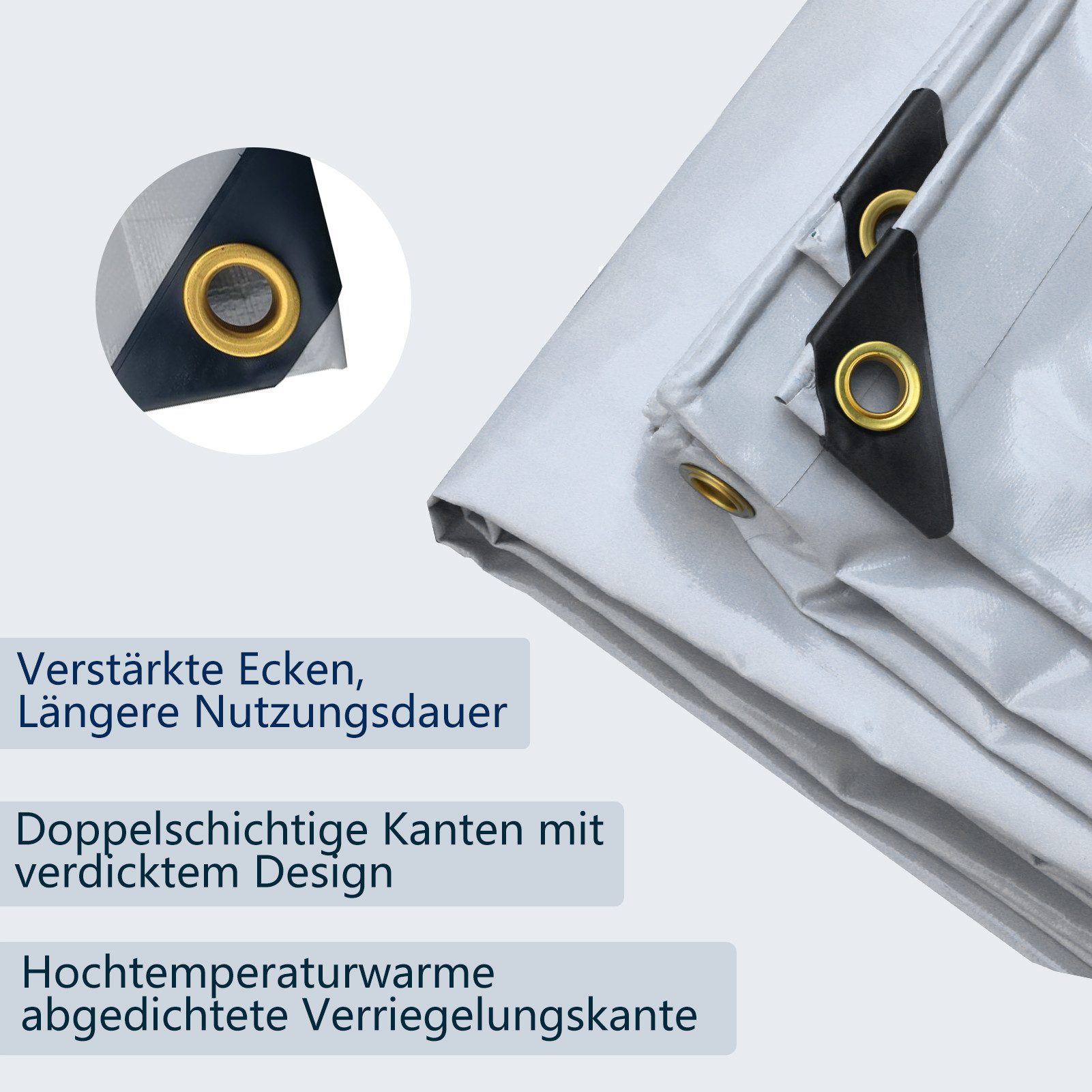 Mejale Schutzplane PVC Schutzplane Mit Ösen günstig online kaufen