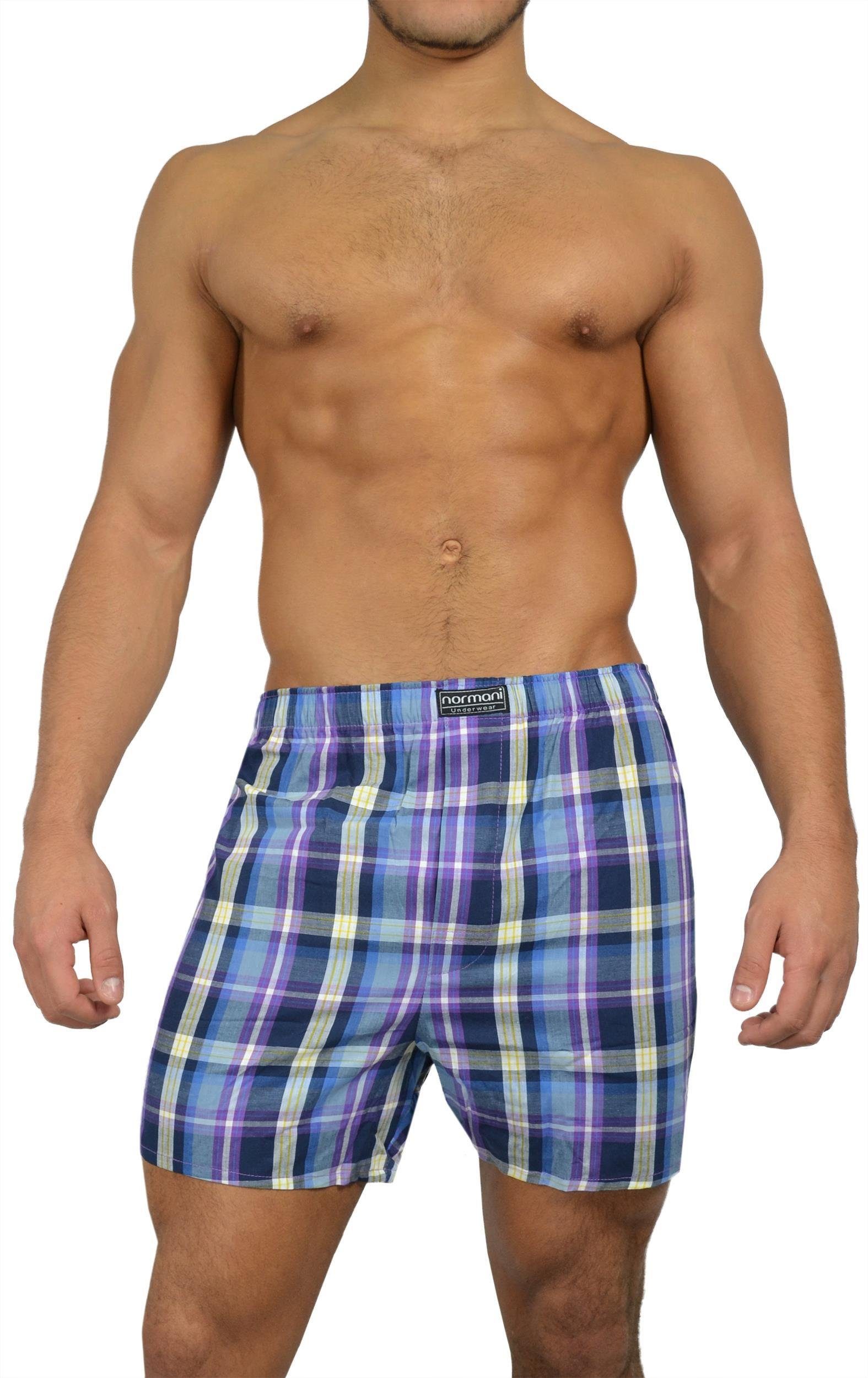 normani Boxershorts 3 Stück Herren Web Boxershorts Aus atmungsaktiver Baumw günstig online kaufen