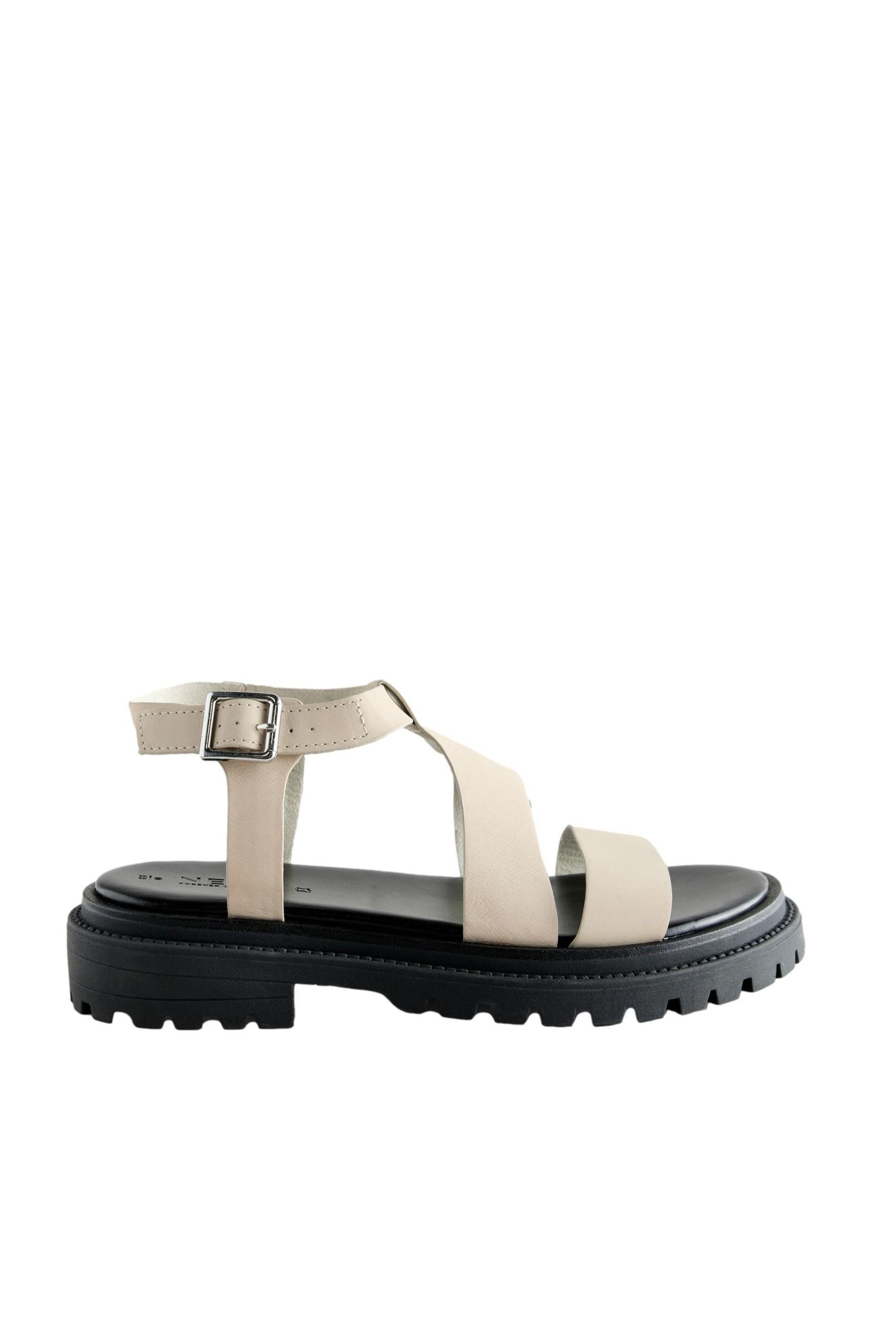 Next Breite Sandalen mit gekreuzten Riemen günstig online kaufen