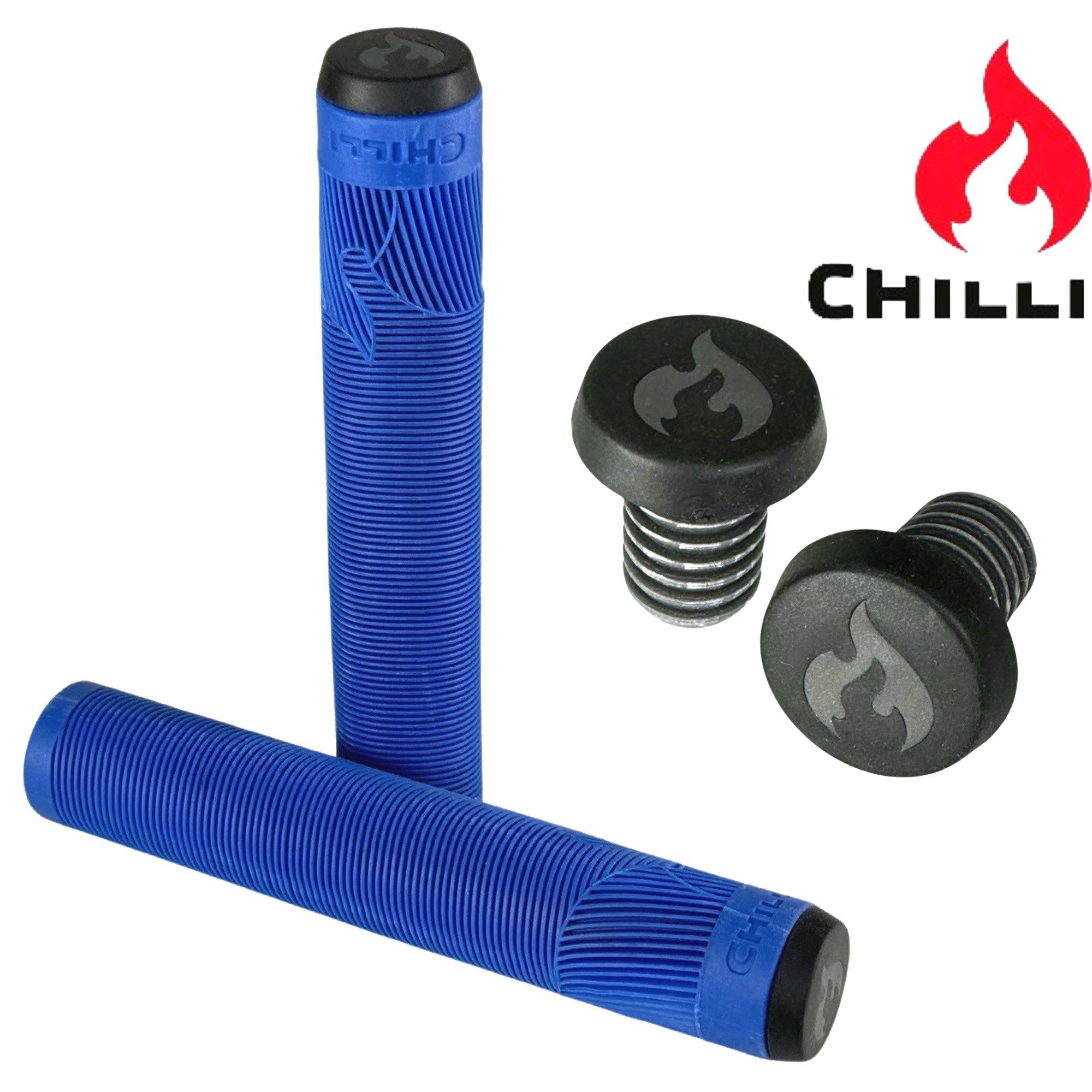 Chilli Pro Скутеры Трюк самокат Chilli Stunt-Scooter / BMX / Dirt Fahrrad Soft Griffe XL Barends blau