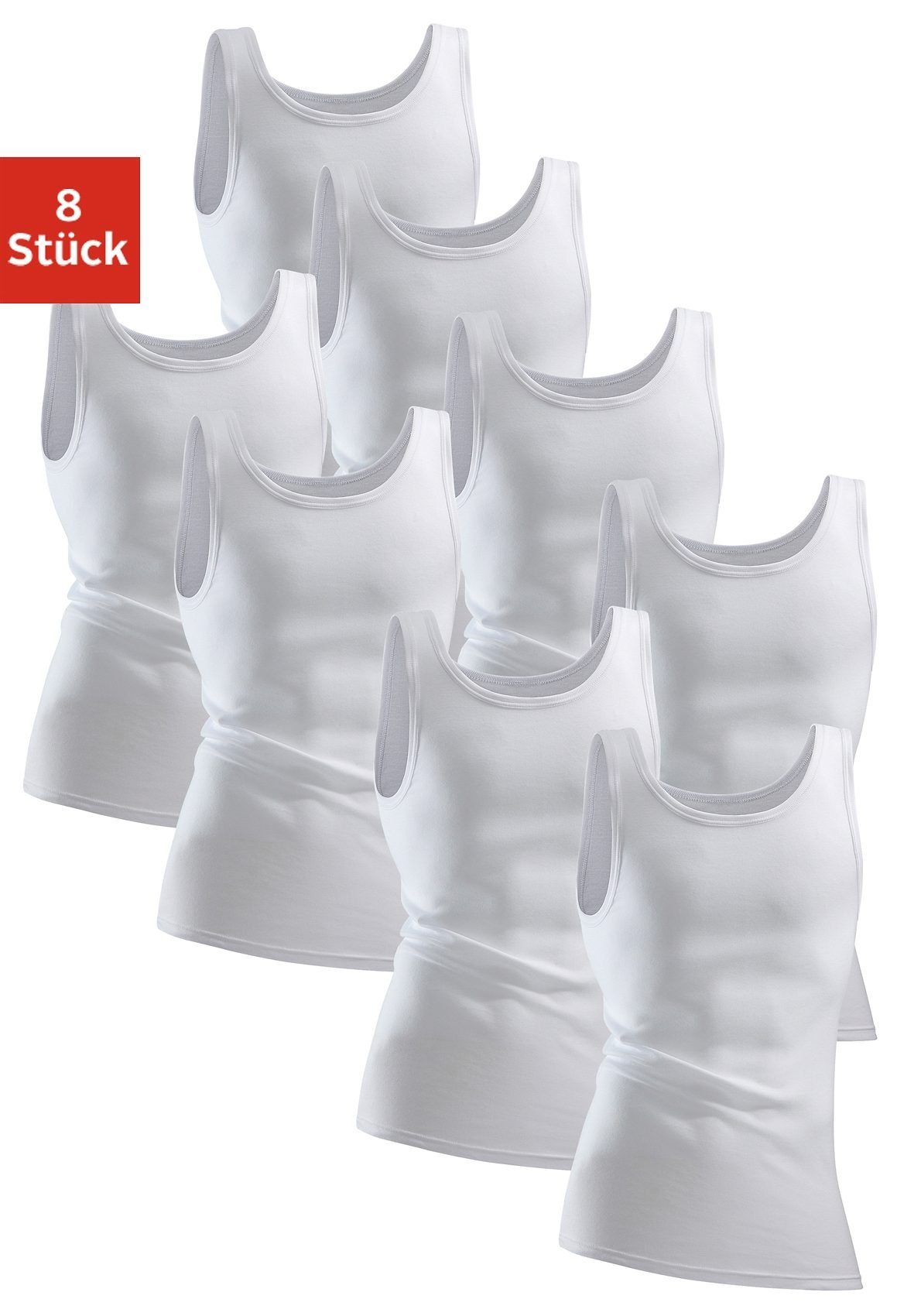 Clipper Unterhemd (8-St) aus Feinripp günstig online kaufen