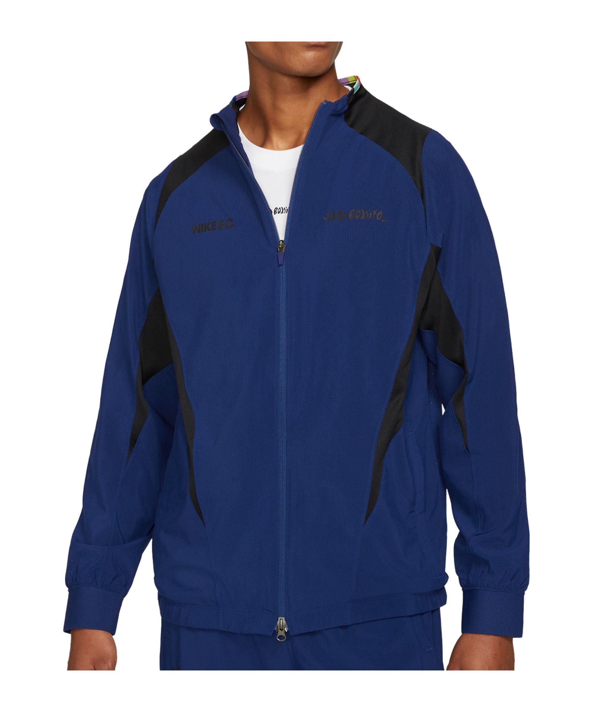 Woven F.C. Nike Sweatjacke Bonito Jacke blauschwarz Joga Sportswear