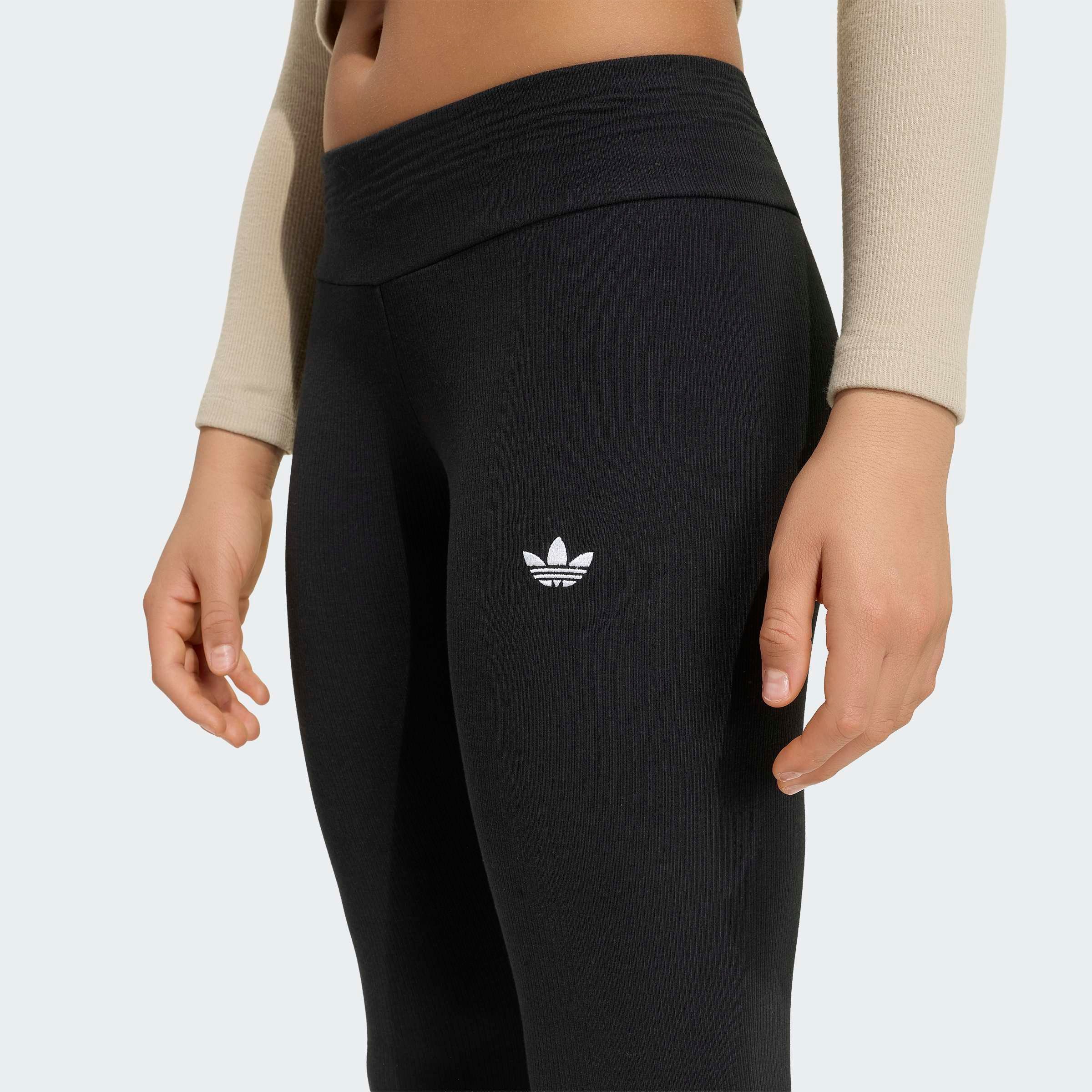 adidas Originals Leggings MINI RIB, MITTELHOHER BUND – Bild 4 von 5