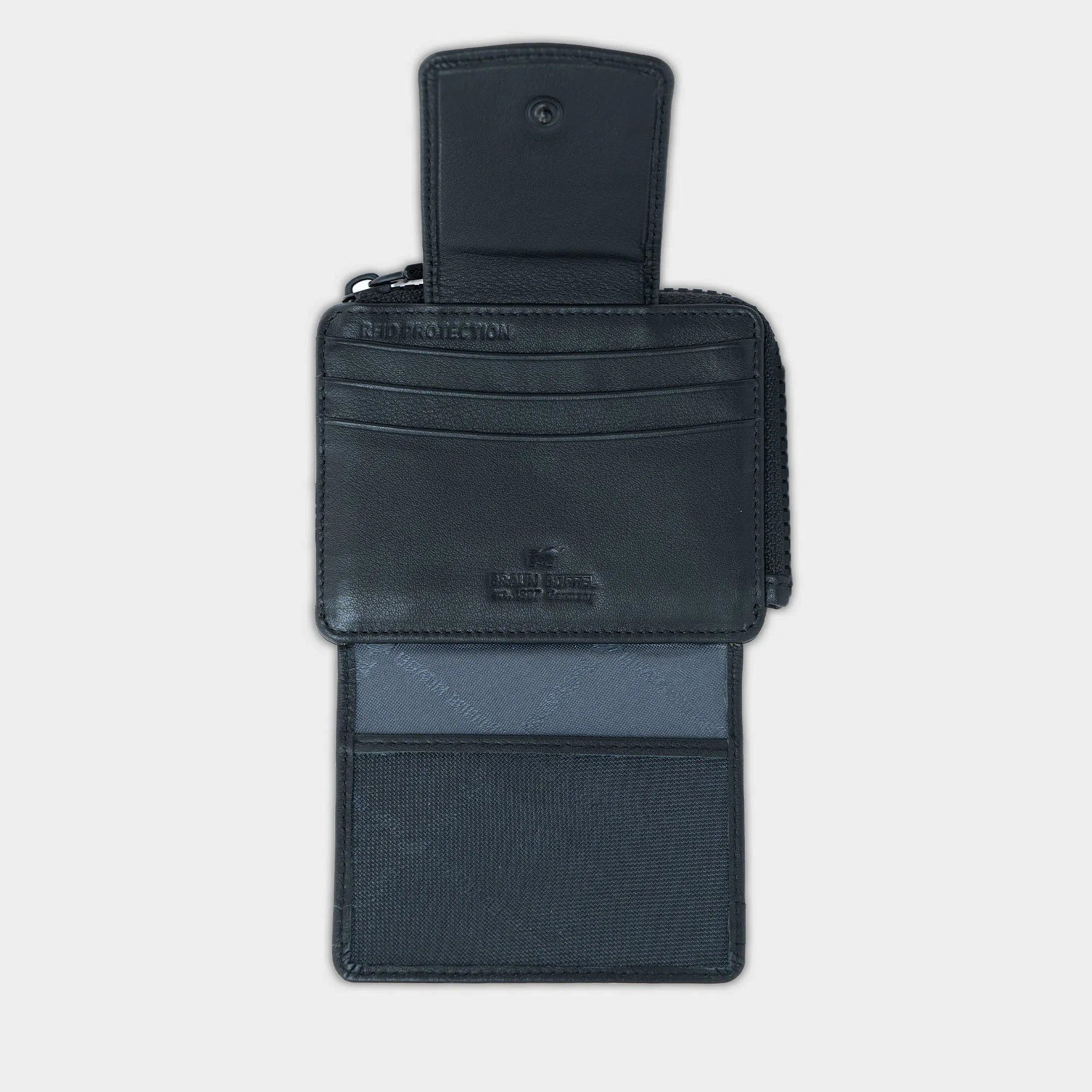 Braun Büffel Geldbörse CAPRI RFID Kartenbörse 8CS schwarz günstig online kaufen