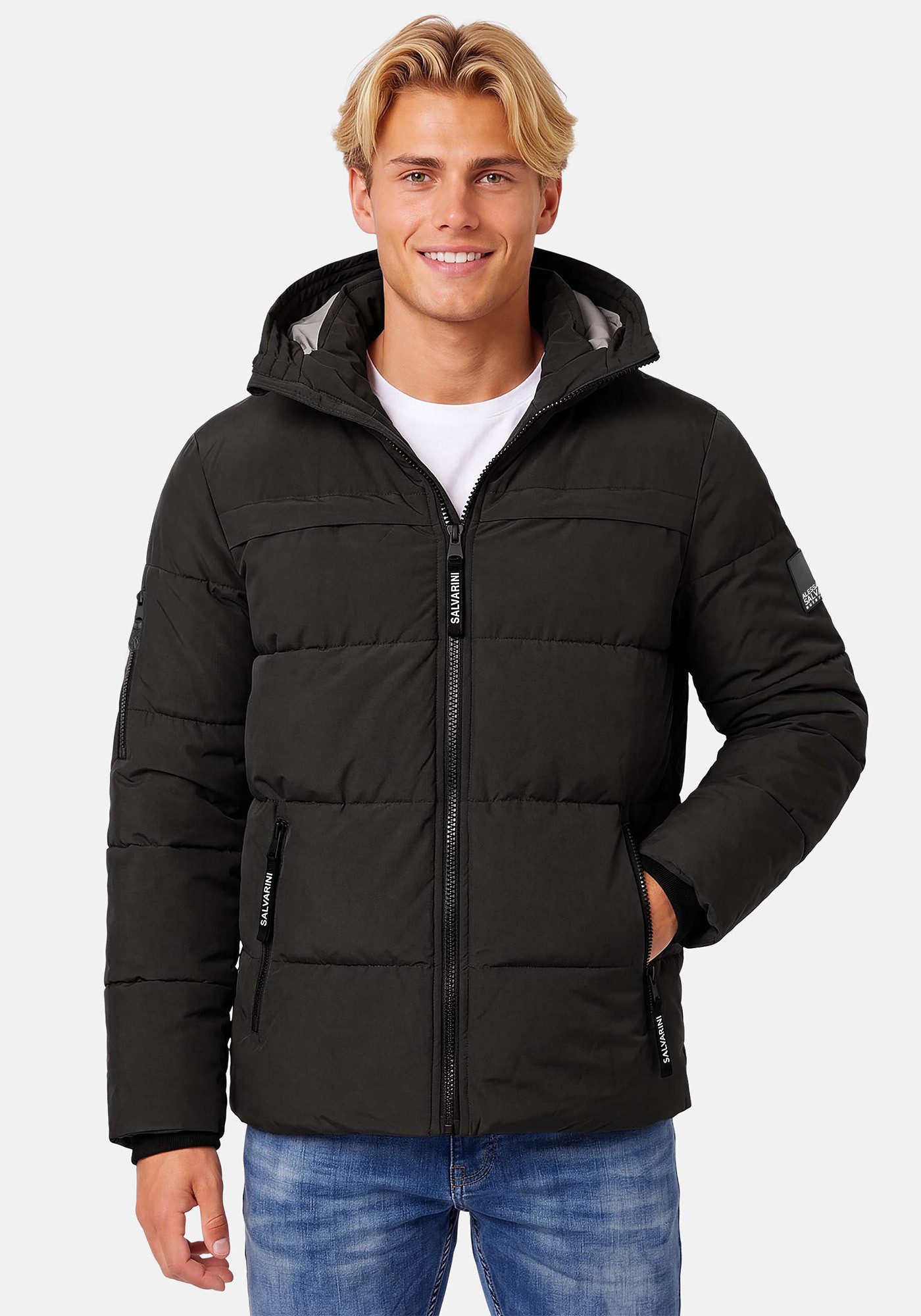 Alessandro Salvarini Winterjacke ASDiego mit extra hohem Kragen und vielen Taschen – Bild 2 von 5