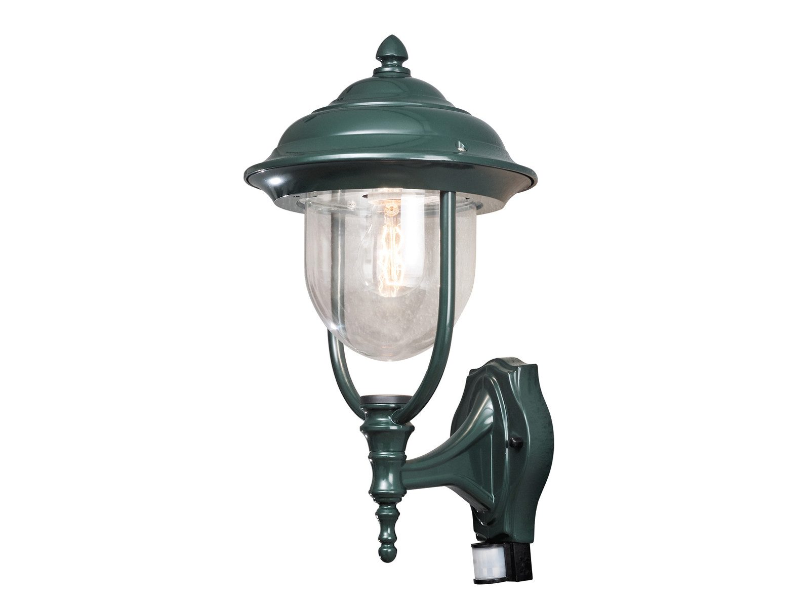 KONSTSMIDE LED Außen-Wandleuchte mit Bewegungsmelder, Höhe 48cm, Bewegungssensor, LED wechselbar, Warmweiß, Wand Außenleuchte im Landhausstil, Hausbeleuchtung inkl. Leuchtmittel