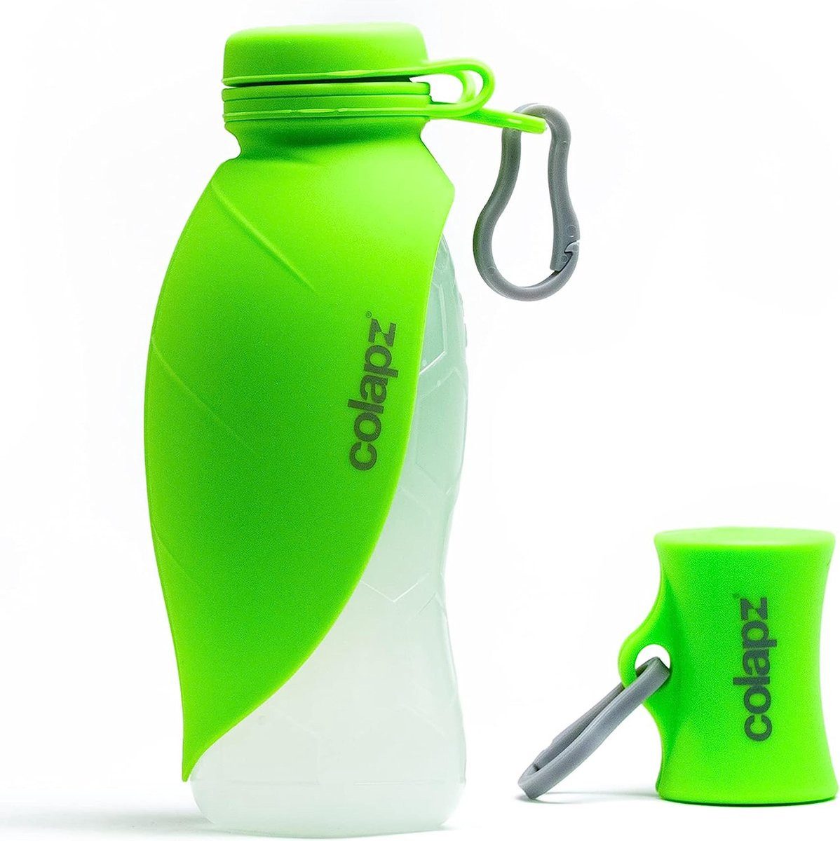 Reisenapf Wasserflasche und Futter Set für Hunde - 570ml - Colapz Grün