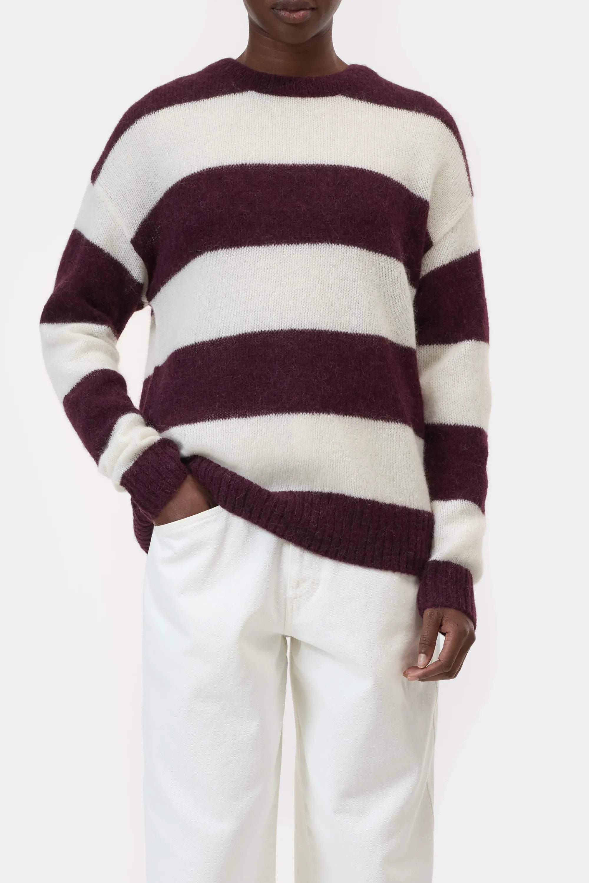 CLOSED Вязаные свитера Crew neck striped