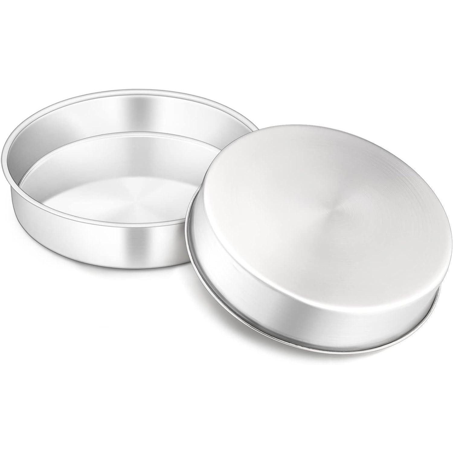 LuxusKollektion Backform Backform 2er Set Edelstahl Rund 20cm Kuchenform Kuchenbackform