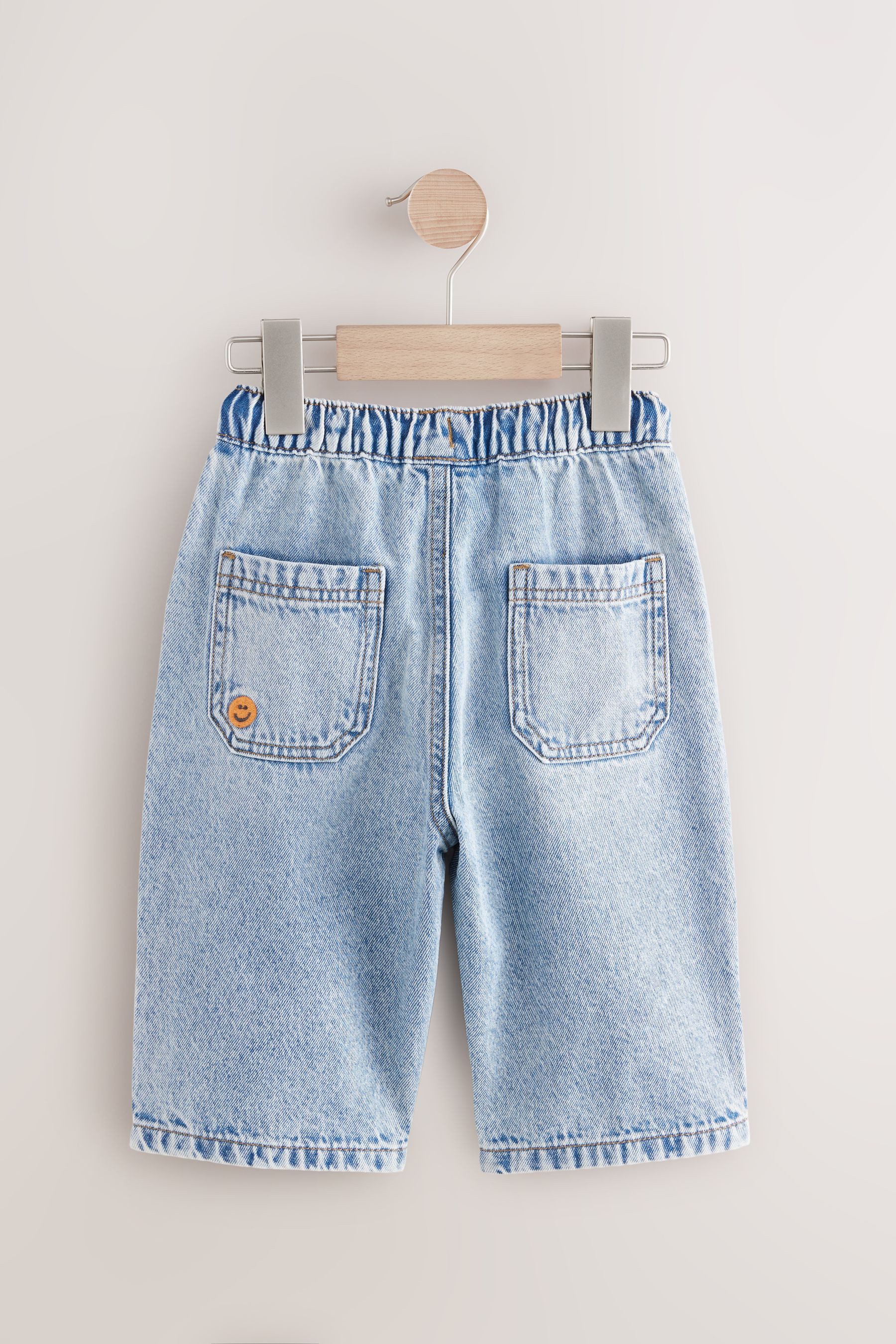 Next Schlupfjeans Bestickte Denim-Jeans aus 100 % günstig online kaufen