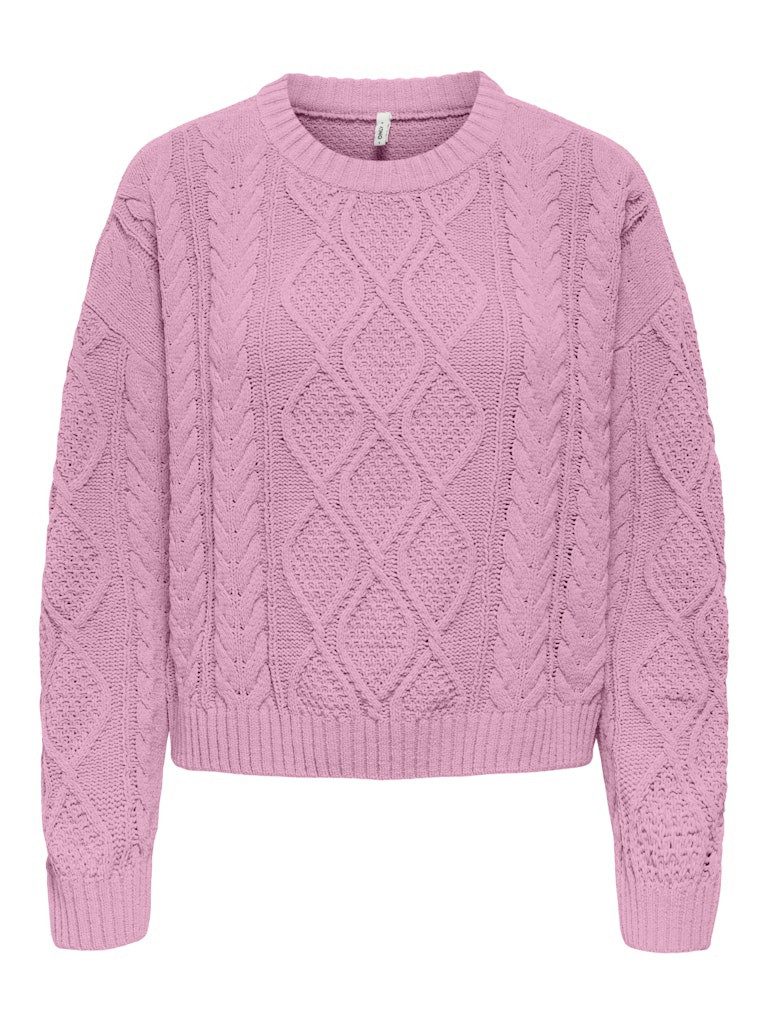 ONLY Strickpullover ONLELLY LIFE LS CABLE O-NECK CC KNT günstig online kaufen