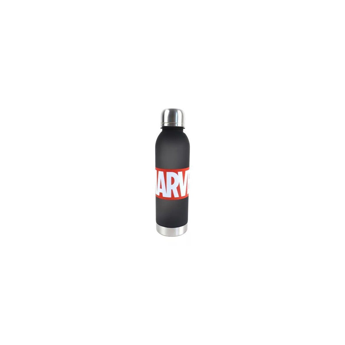 MARVEL Trinkflasche Avengers Black Marvel-Plastikflasche mit Schraubverschluss