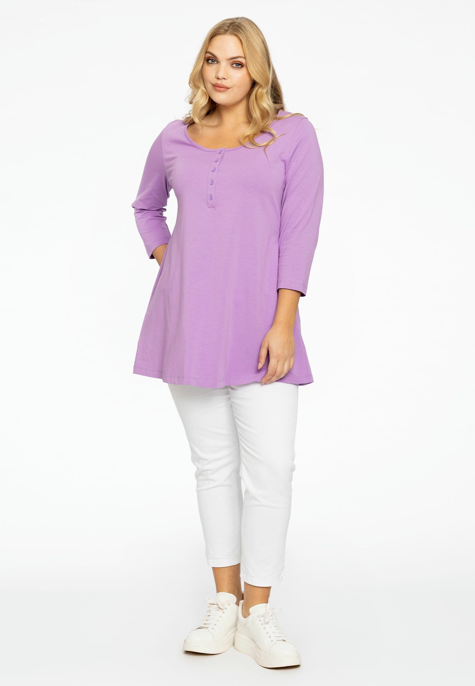 YOEK Langarmshirt Damen Tunika Große Größen günstig online kaufen