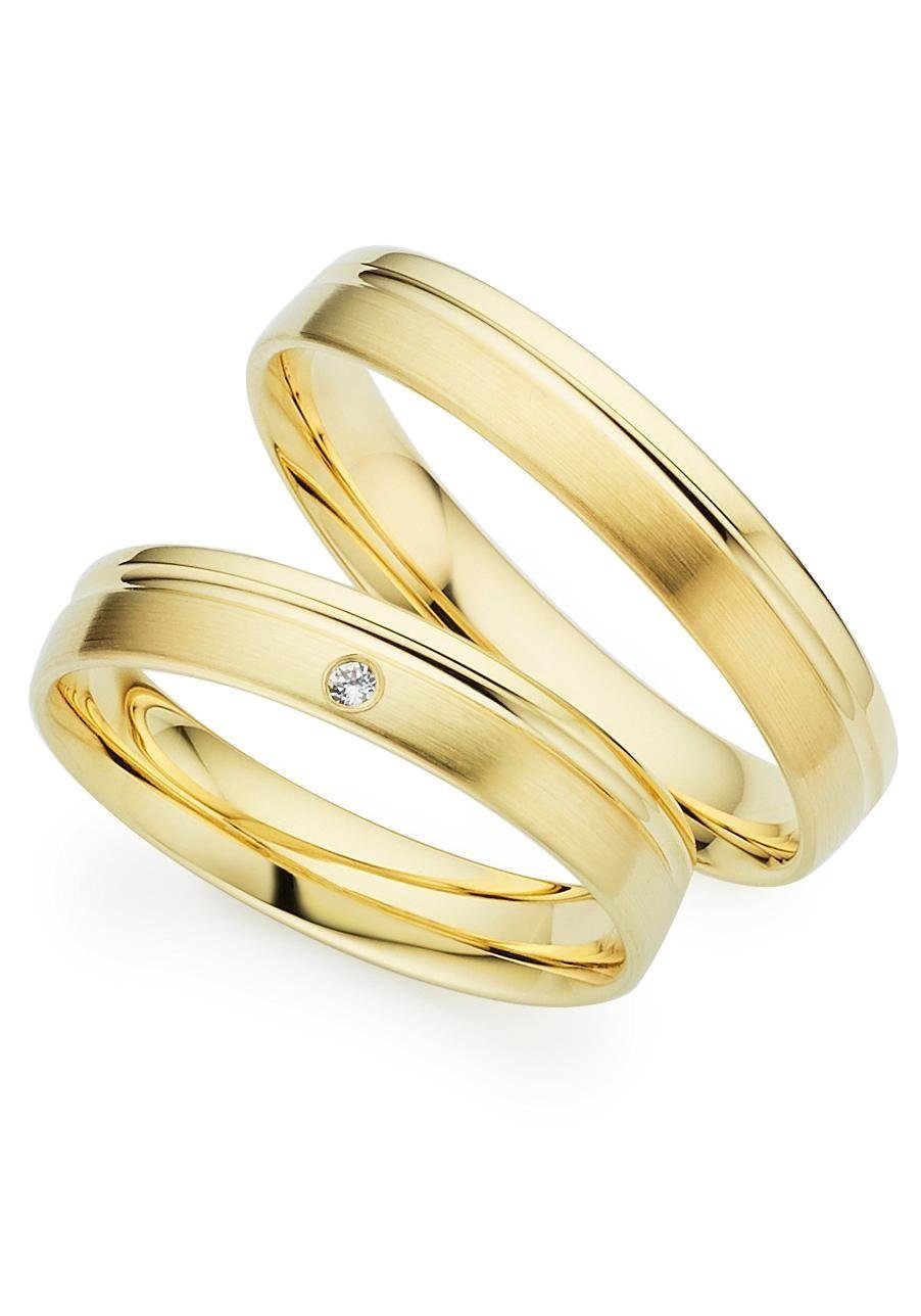 333 oder Goldring Germany Made versch. ohne Phönix Trauring Geschenk - mit in Brillant Gold Ehering Varianten, LIEBE Trauring Schmuck