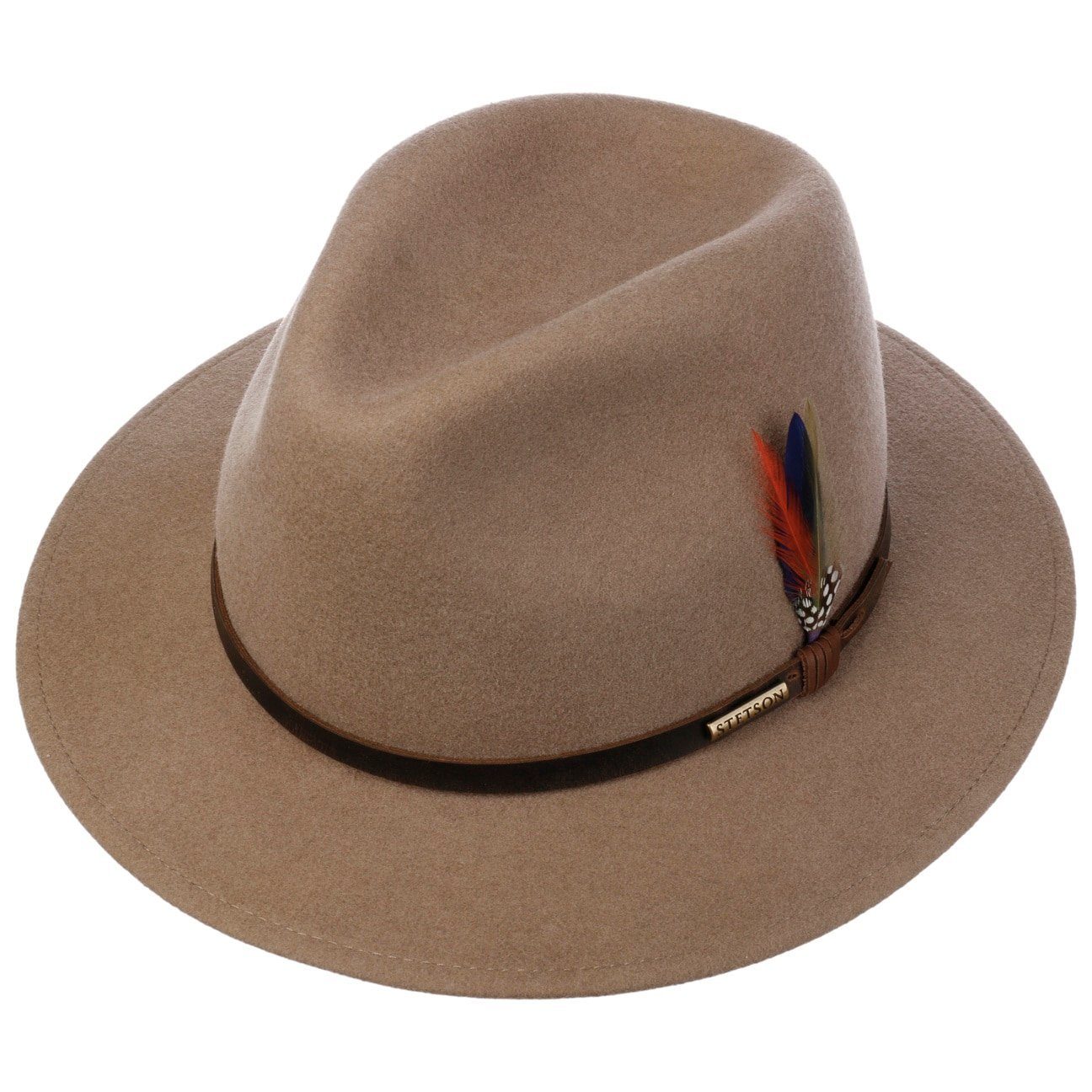 Stetson Filzhut (1-St) Wollfilzhut mit Lederband, Made in the EU