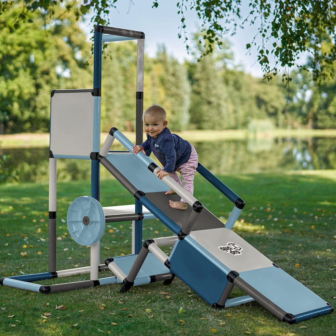 QUADRO Spielturm Evolution Home, Modulares Stecksystem, ab 6 Monaten, Made in Germany, UV-stabil