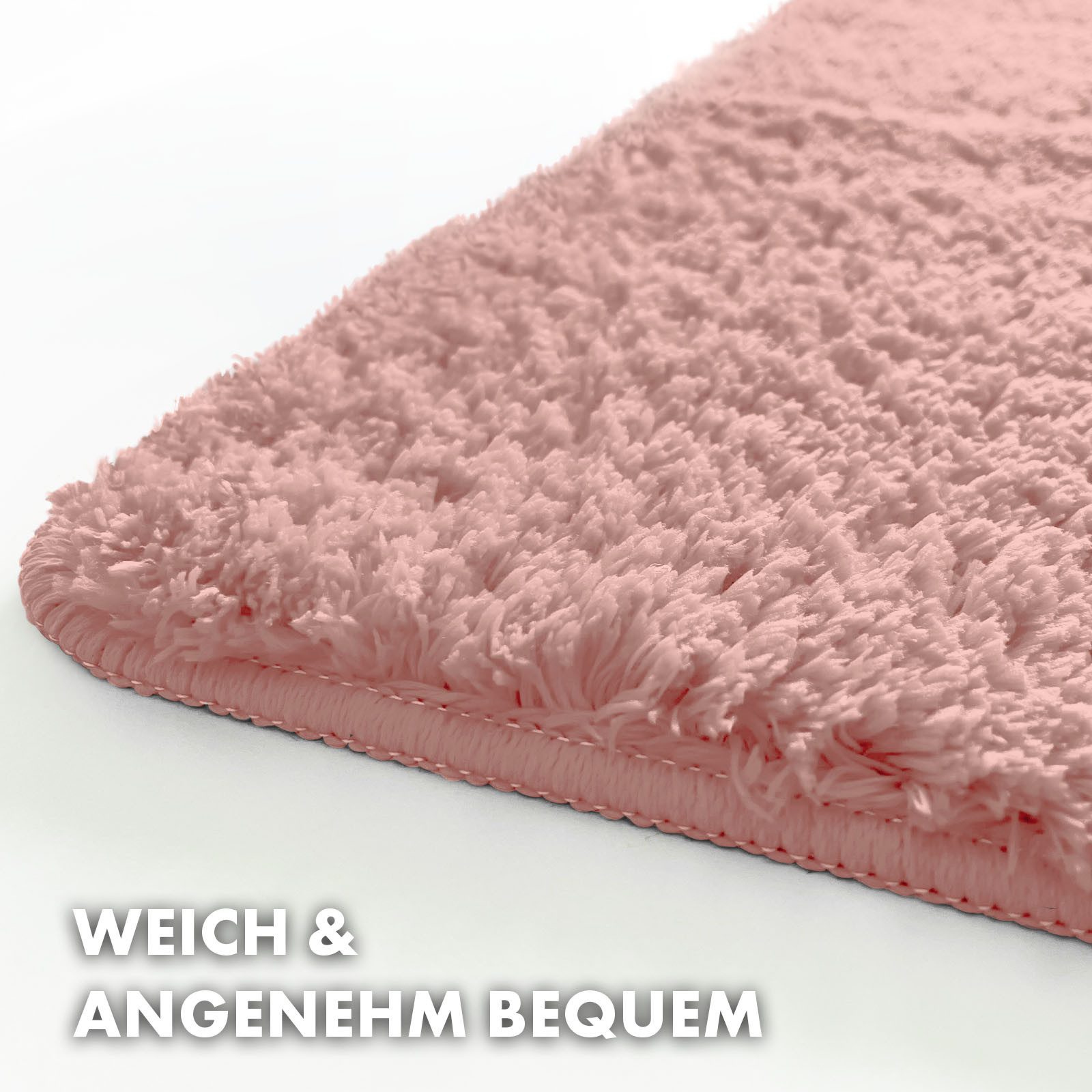 Floordirekt Badematte Sky Extra weich & saugstark, Fußbodenheizung geeignet, Hochflor, Höhe 30 mm, Rutschhemmende Rückseite, Waschmaschinen & Trockner geeignet, – Bild 3 von 5