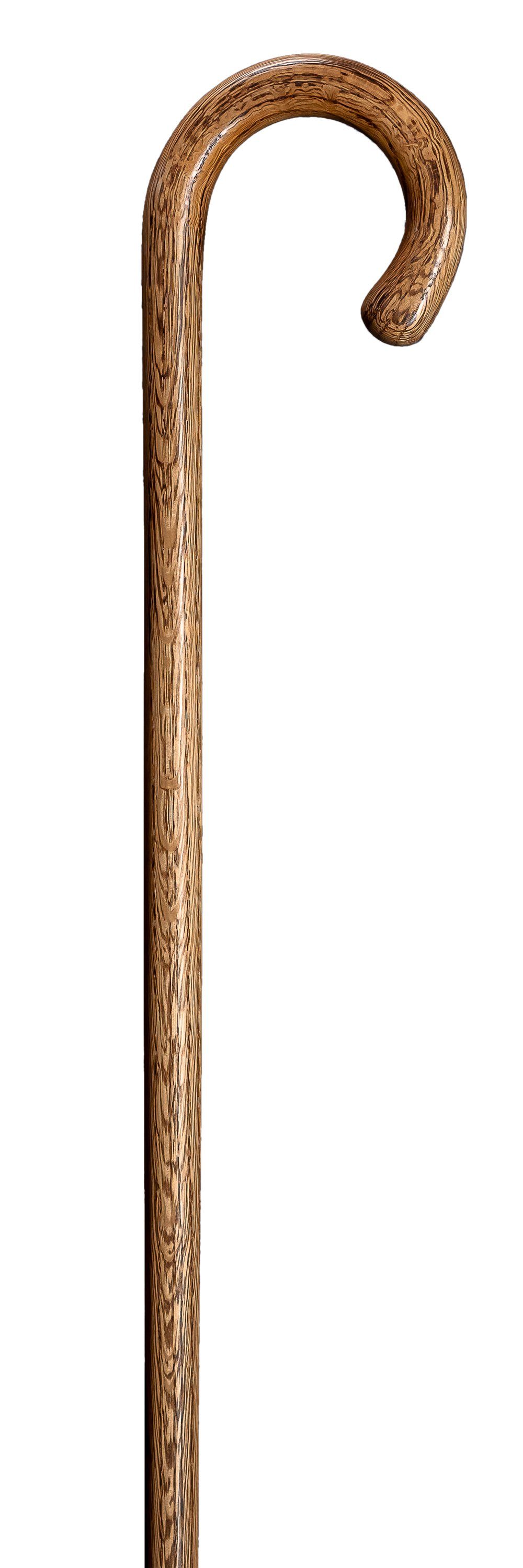 Stockshop Gehstock Gehstock Wanderstock Eiche, Gummipuff.