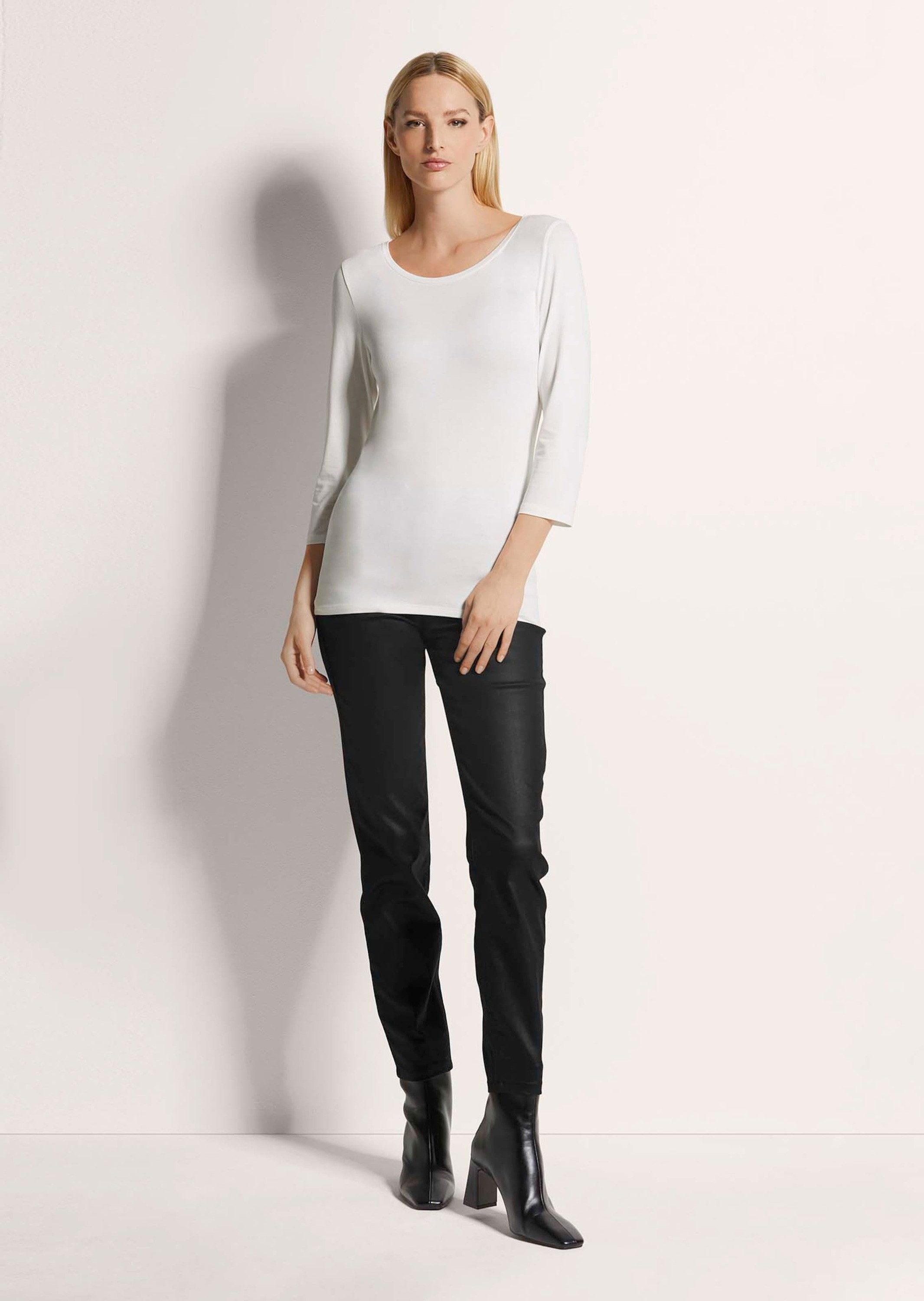 MADELEINE 3/4-Arm-Shirt Shirt mit U-Boot-Ausschnitt günstig online kaufen