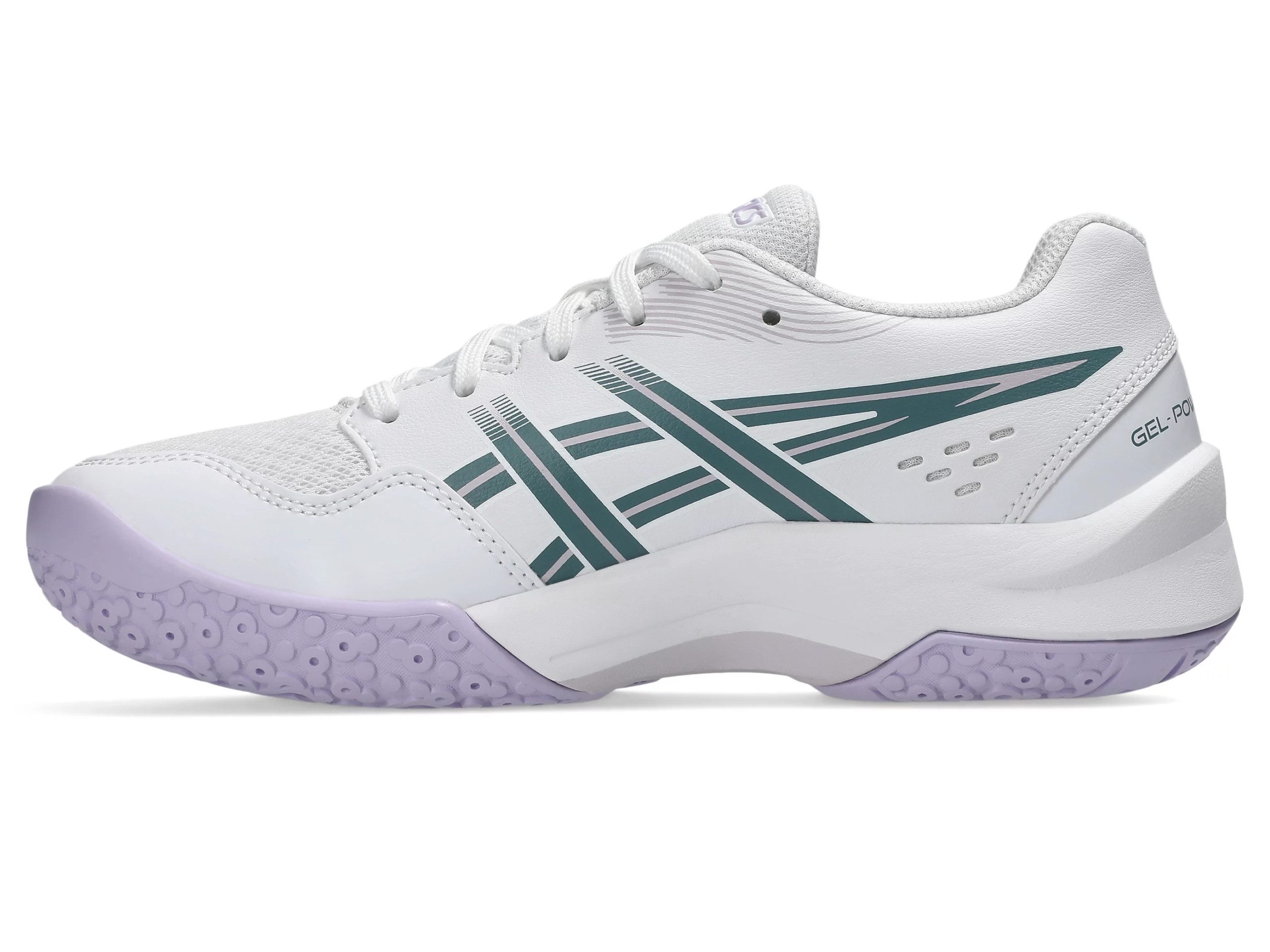 Asics GEL-POWERBREAK GS WHITE/FOGGY TEAL Handballschuh