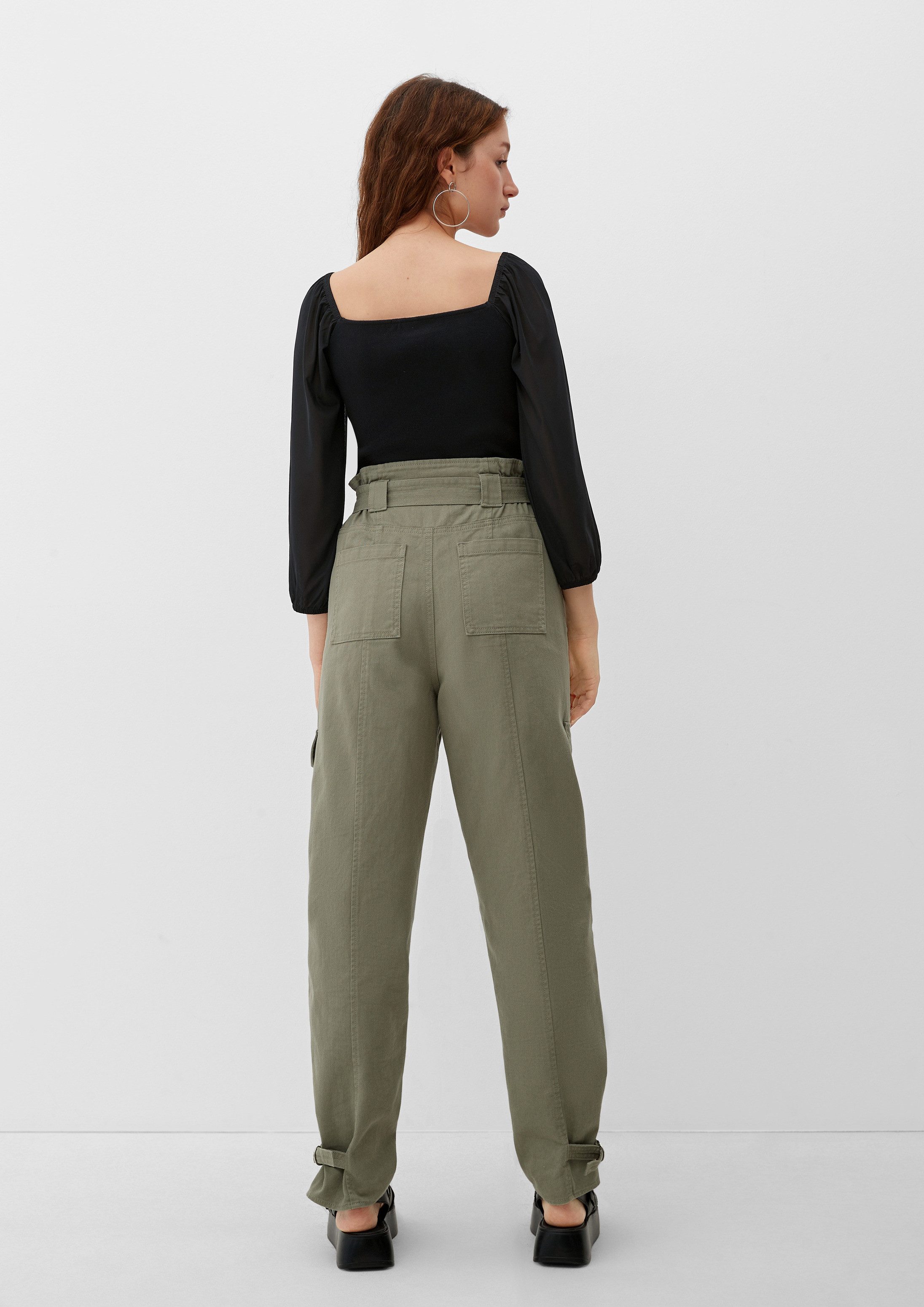 QS 3/4-Arm-Shirt T-Shirt Bluse mit Karreeausschnitt – Bild 3 von 5
