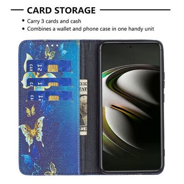 Wigento Handyhülle Für Samsung Galaxy S22 5G Kunstleder Handy Tasche Book Motiv 6 Schutz Hülle Case Cover Etui Neu