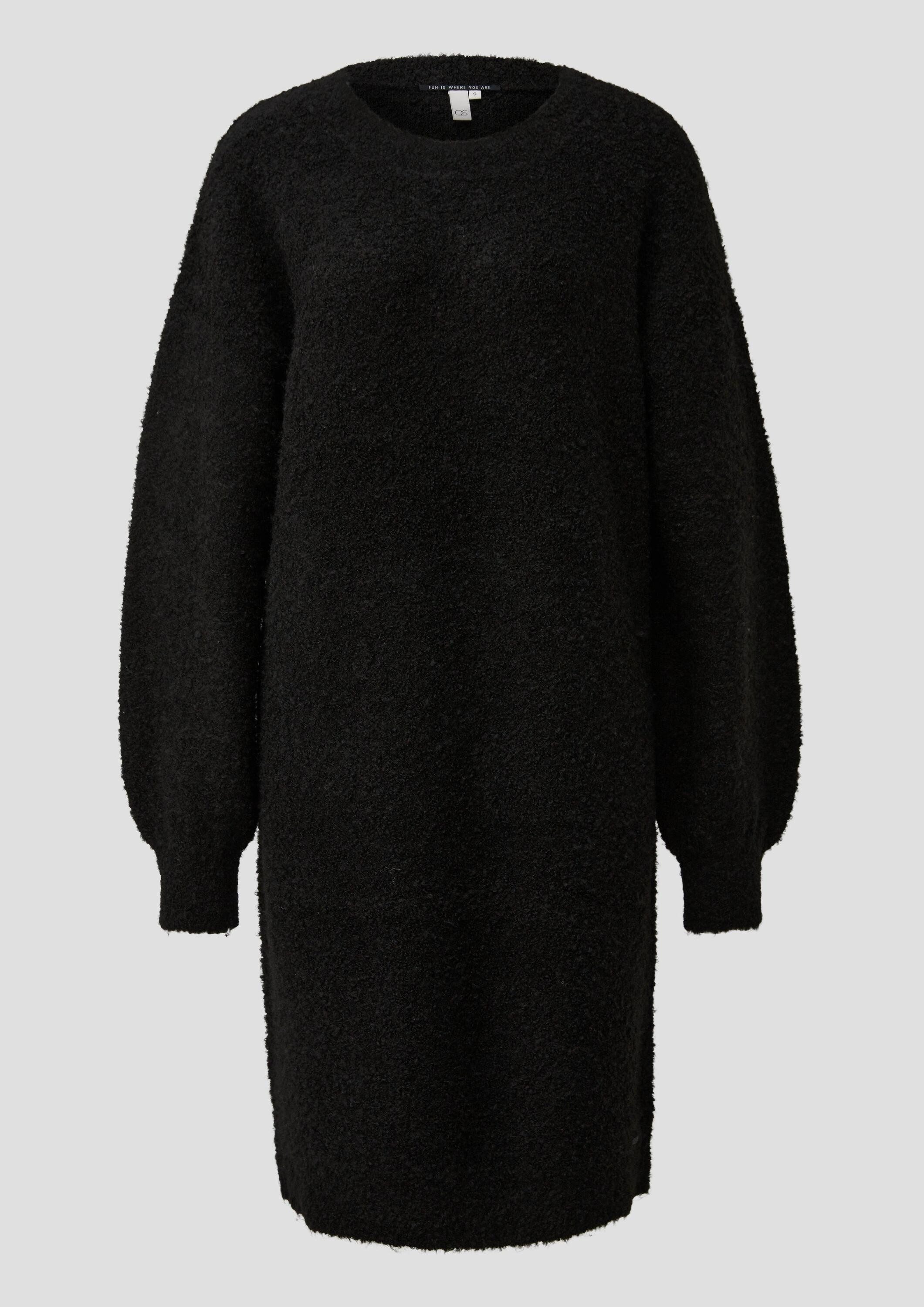 QS Midikleid Kleid Flauschiges Strickkleid