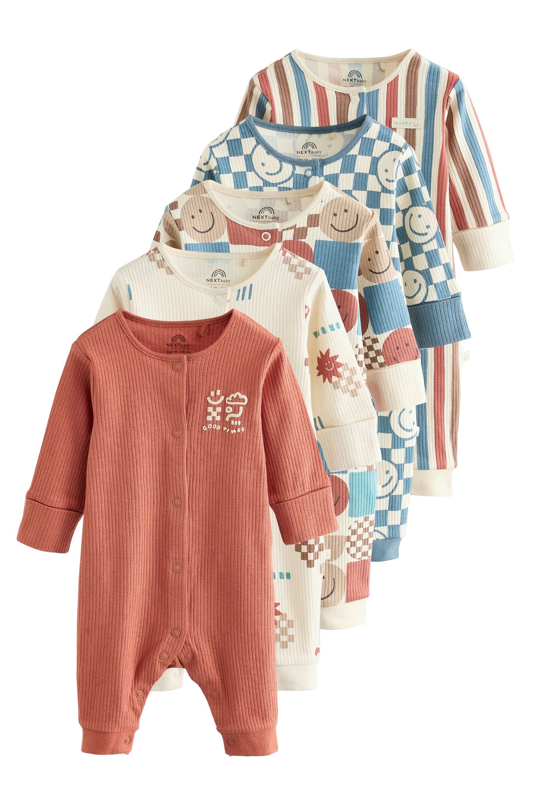 Next Schlafoverall Babyschlafanzüge, 5er-Pack (5-tlg)