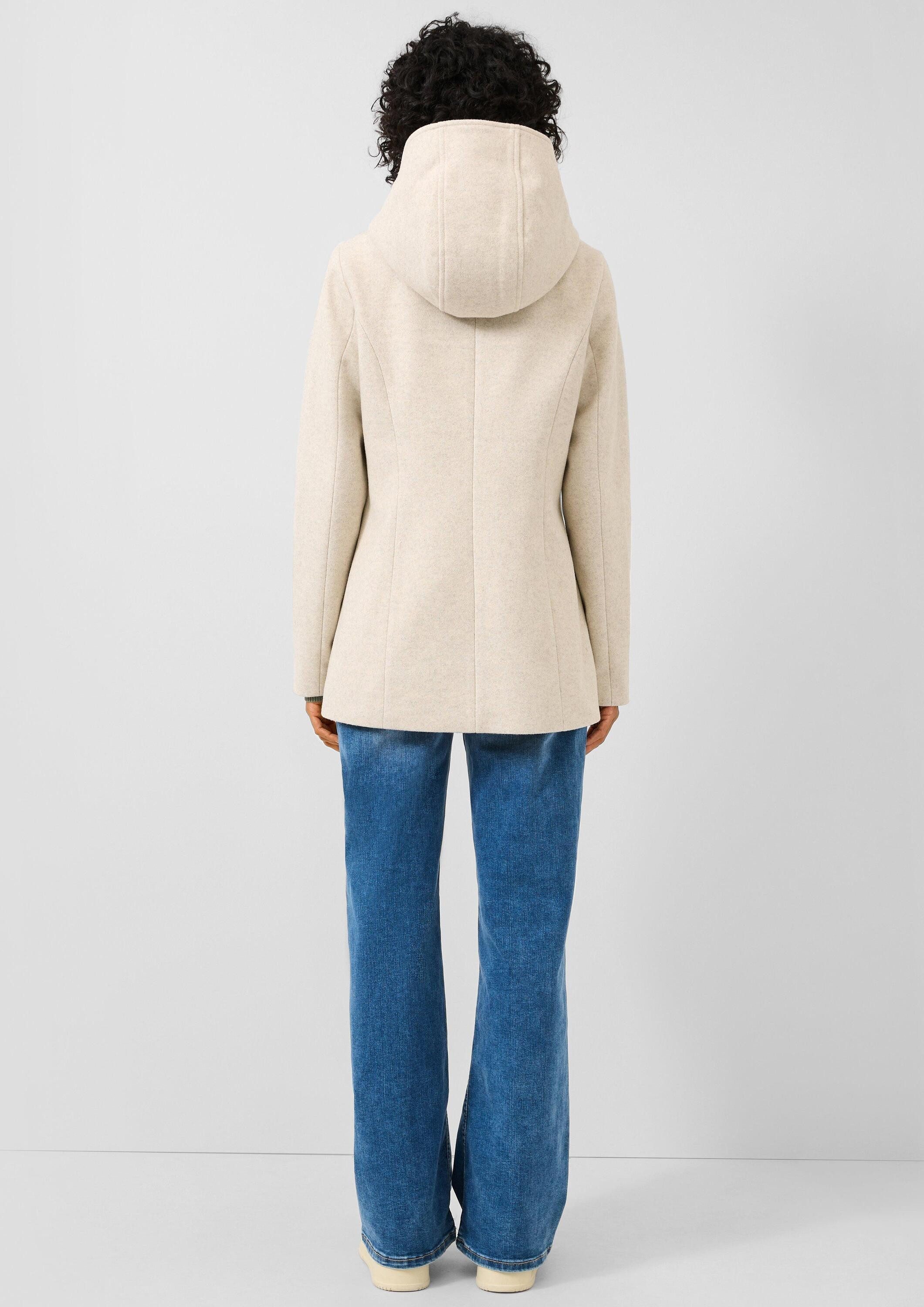 QS Funktionsjacke Outdoor-Jacke Jacke in Wolloptik
