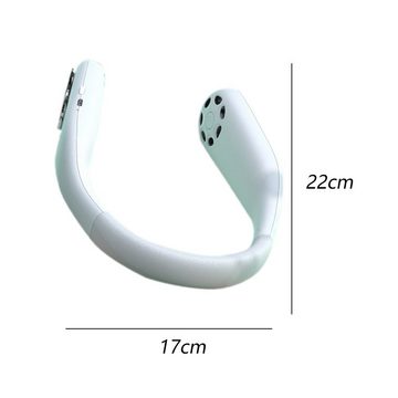 GelldG Umhängeventilator Tragbarer Mini Hals, Ventilator USB, Wiederaufladbarer zum Umhängen