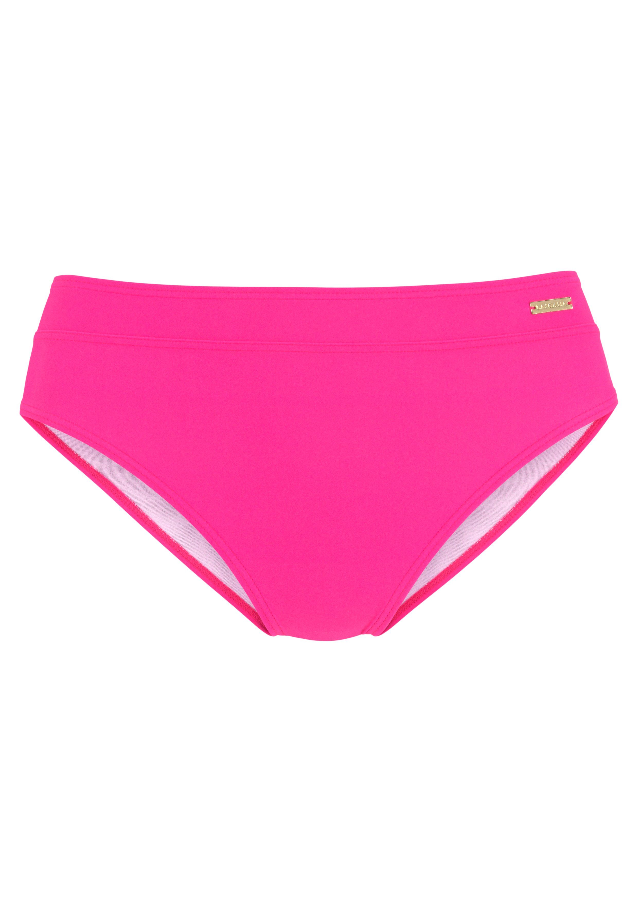 LASCANA Highwaist-Bikini-Hose Lolo mit angesetztem Bündchen günstig online kaufen