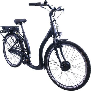 HAWK Bikes E-Bike HAWK eCity Comfort, 7 Gang Shimano Nexus 7-Gang Schaltwerk, Nabenschaltung, Frontmotor, 468 Wh Akku, Pedelec