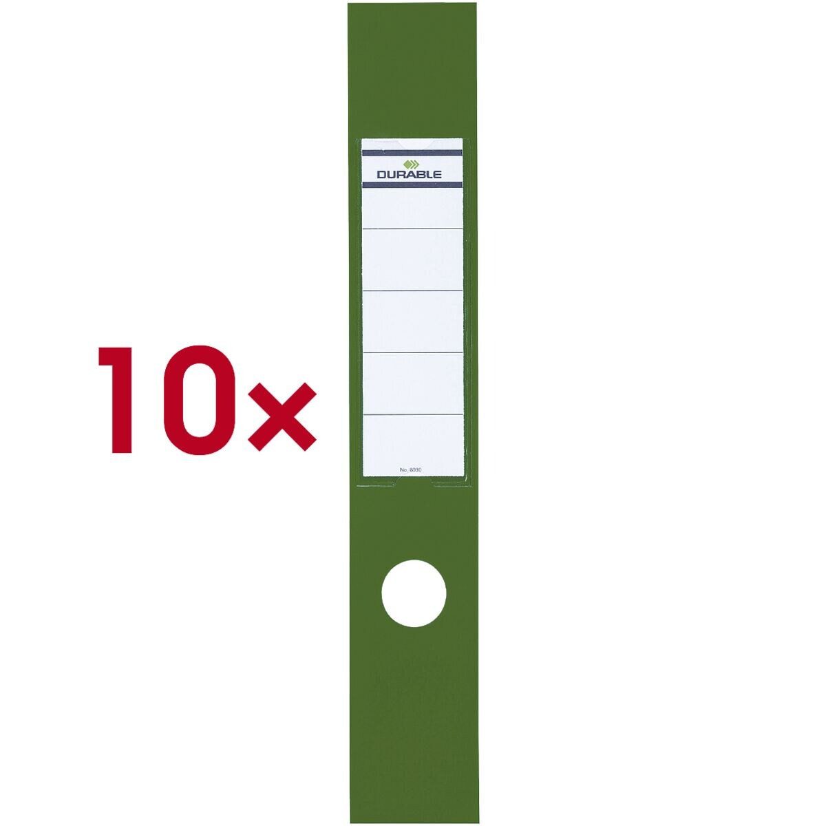 DURABLE Ярлыки Ordofix, 10 Stück, breit (60x390 mm), selbstklebend, mit transparenter Tasche