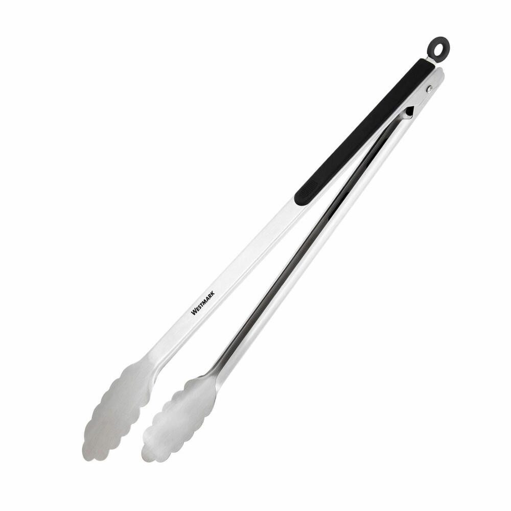 Grillzange Rostfreier Edelstahl/Kunststoff, Länge: 37,7 cm, Classic Spezial Maxi