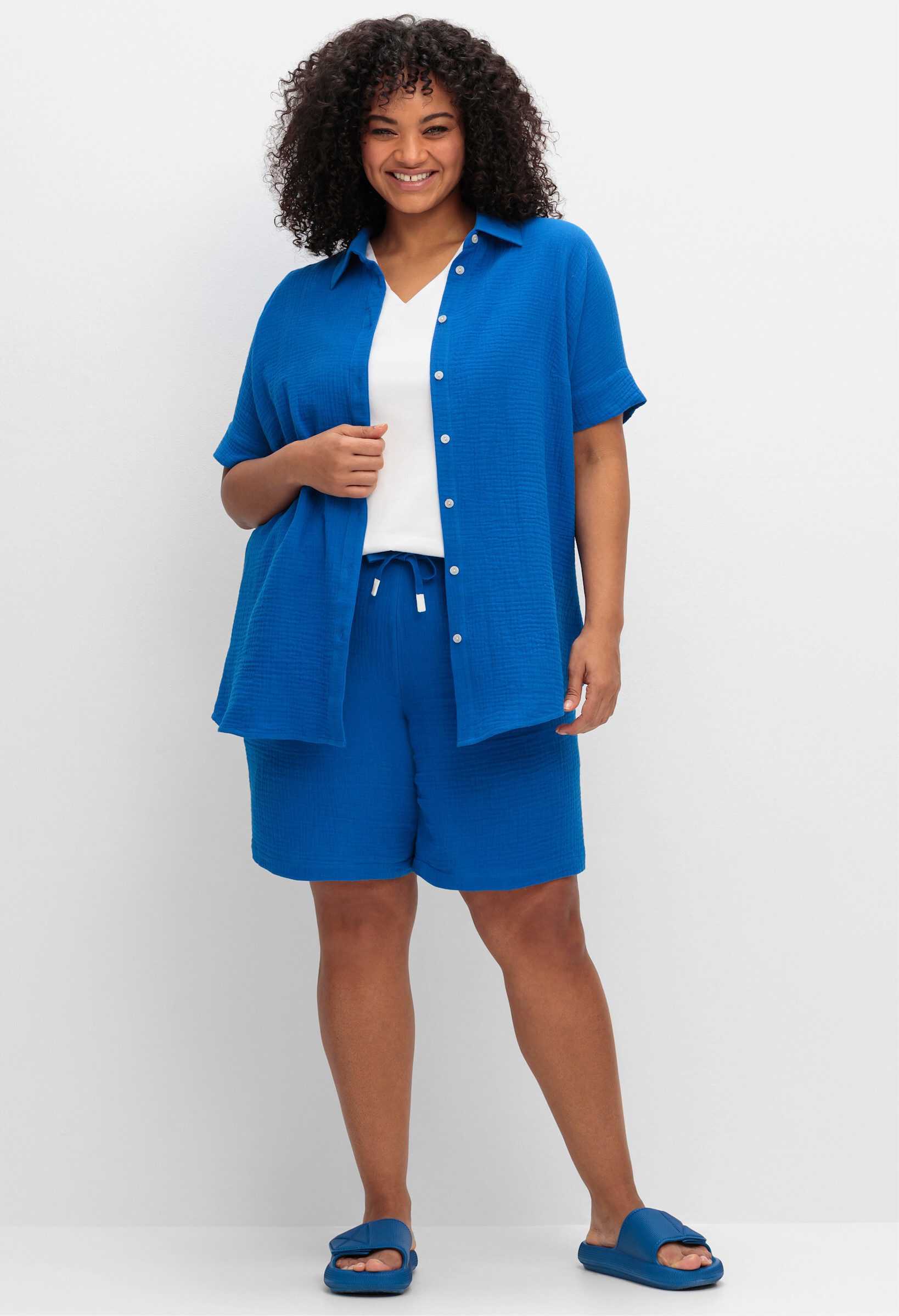 Sheego Klassische Bluse Hemdbluse günstig online kaufen