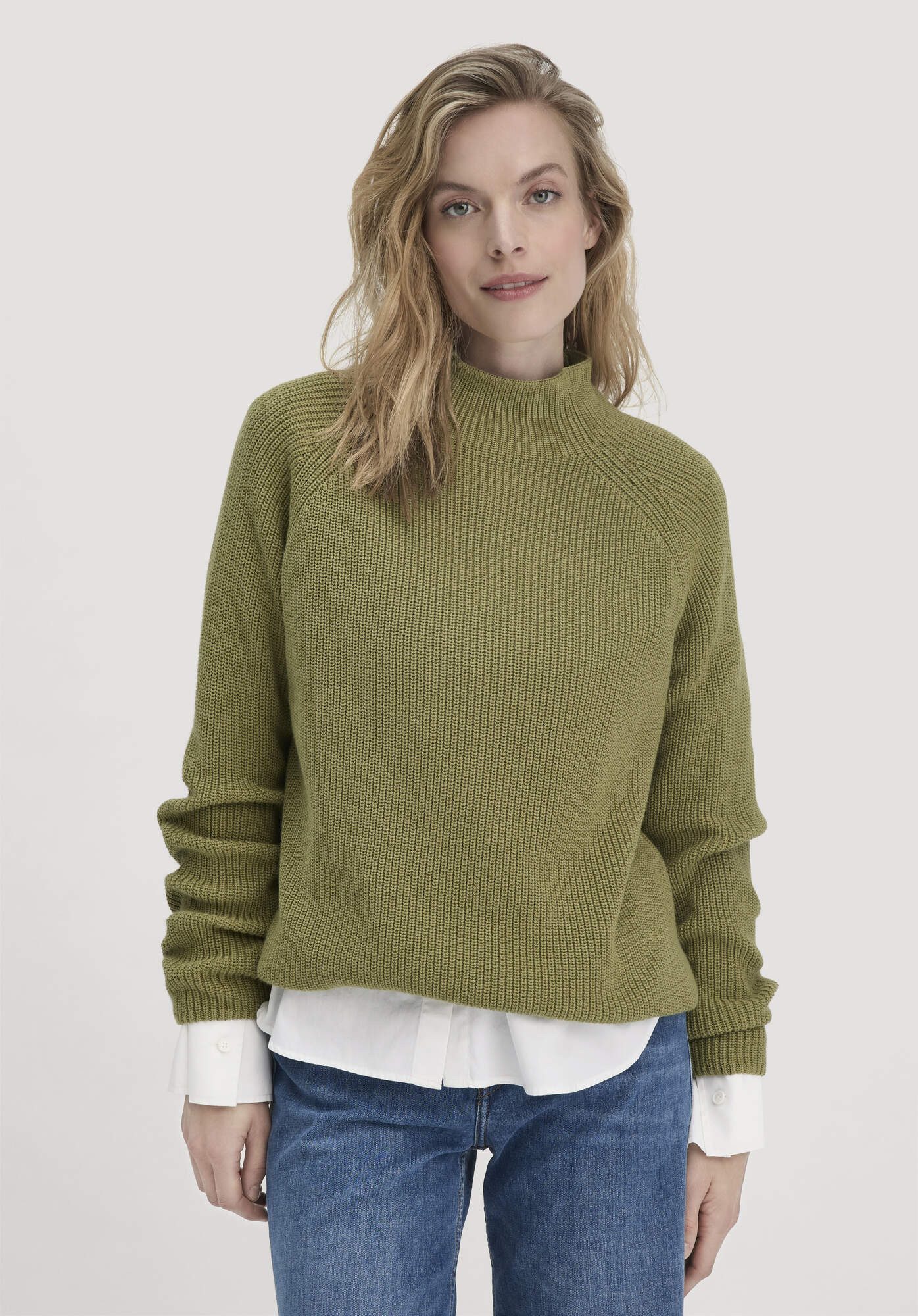 Hessnatur Strickpullover Relaxed aus reiner Bio-Baumwolle (1-tlg) günstig online kaufen
