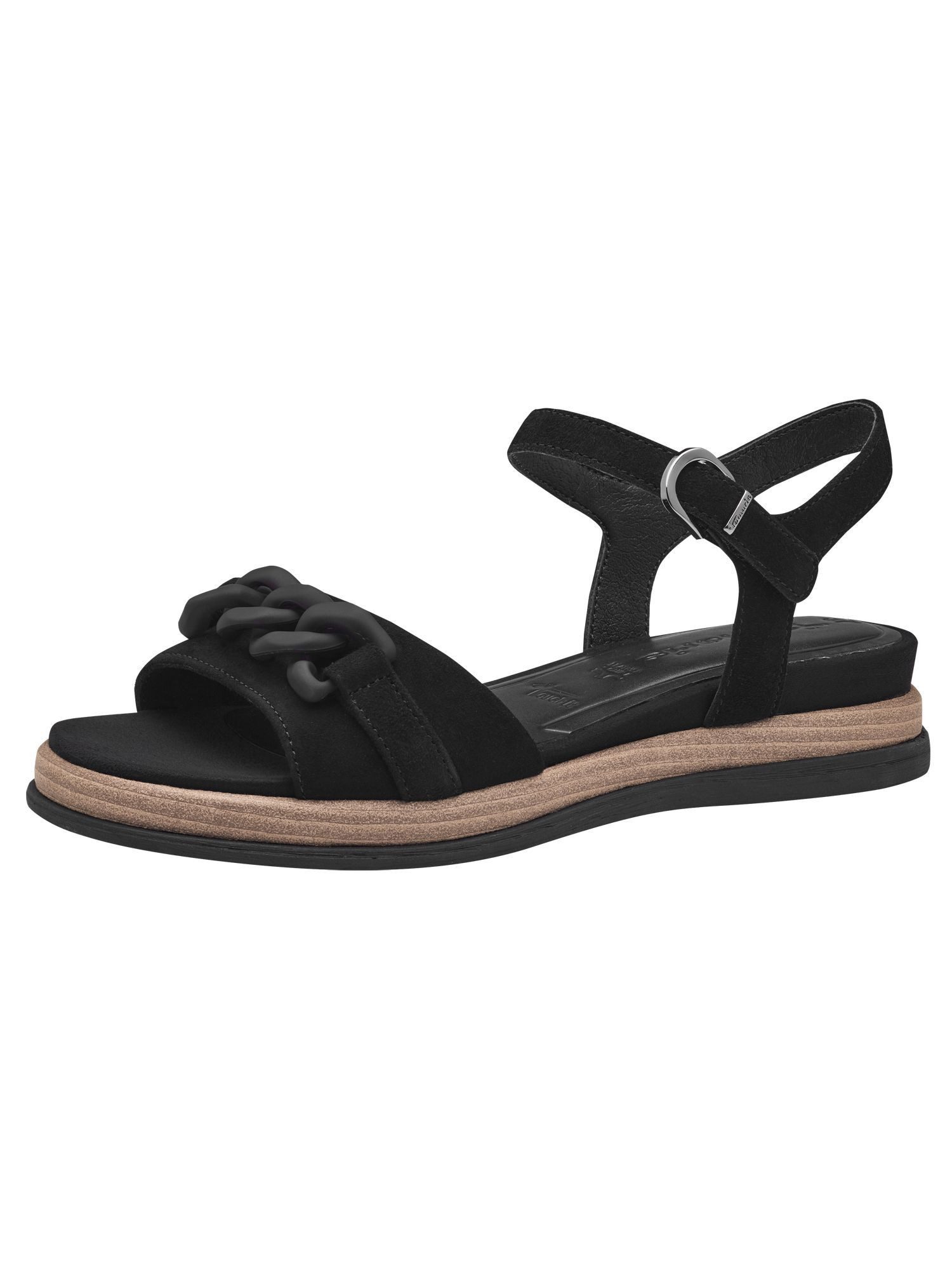 Tamaris TOUCH-IT aus Leder kein Absatz 1-28254-44 Plateausandaletten TOUCH-IT