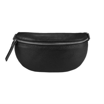 ITALYSHOP24 Bauchtasche Made in Italy Damen Leder Gürteltasche Hüfttasche Brusttasche Bodybag (Spar-Set aus einer Tasche mit dem Ledergurt), Handytasche