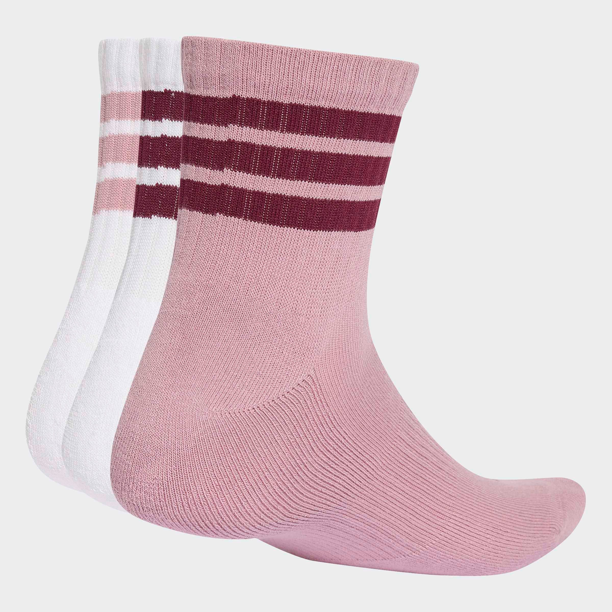 adidas Performance Sportsocken 3-STREIFEN SPORTSWEAR DÄMPFENDE HALBHOHE, 3 PAAR (3-Paar)