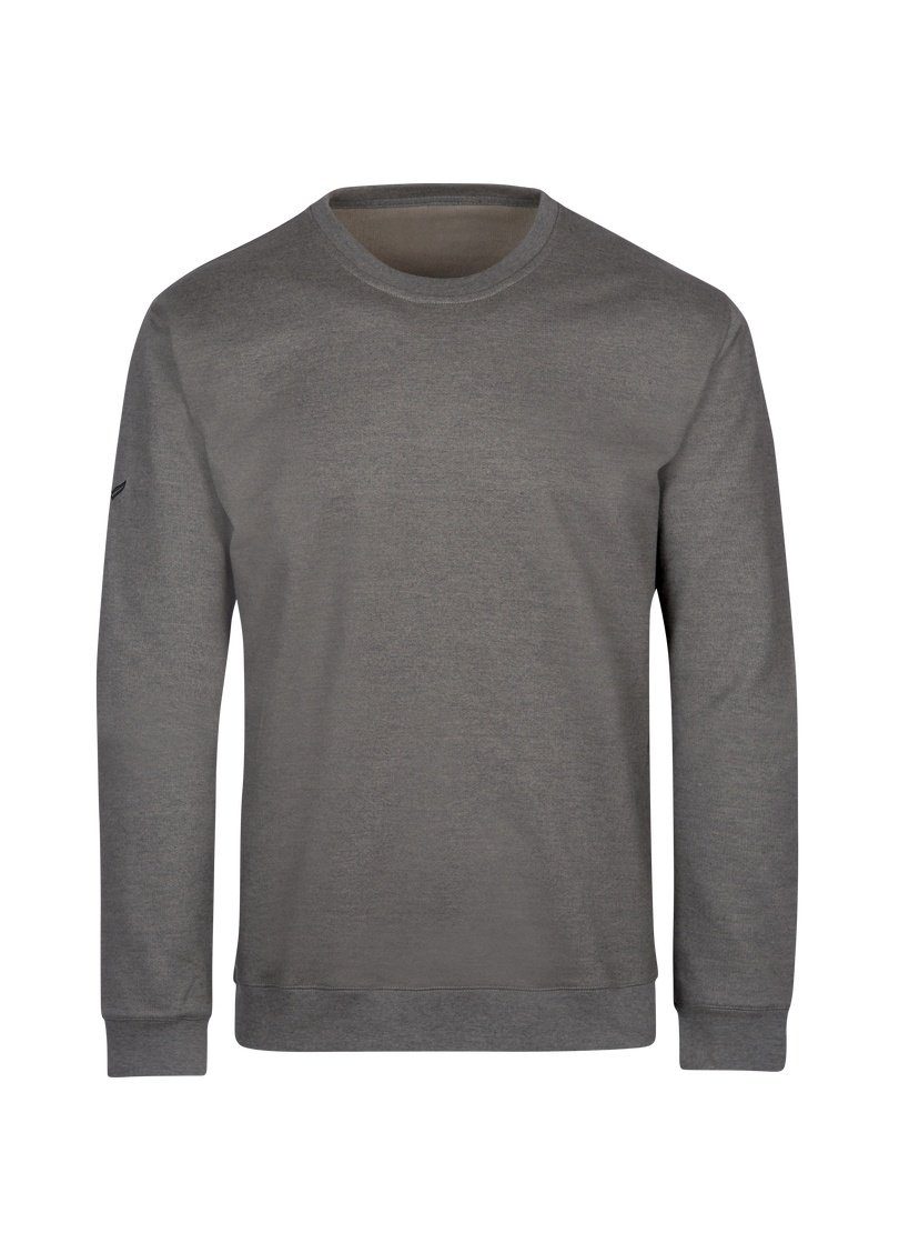 Trigema Sweatshirt TRIGEMA Sweatshirt taupe-melange